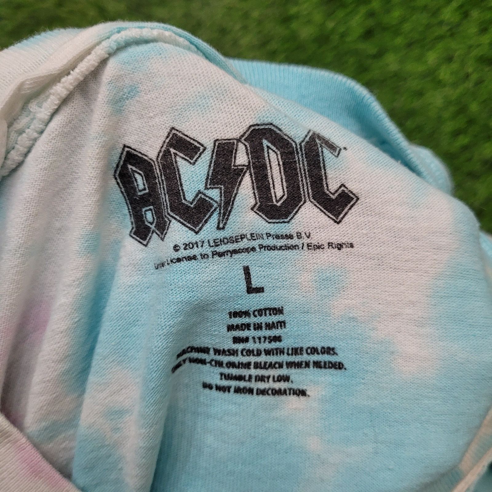 Other ACDC Band Tee T-Shirt Womens L/XL Baggy Pink Tie Dye V-Notch Size L / US 10 / IT 46 - 6 Thumbnail