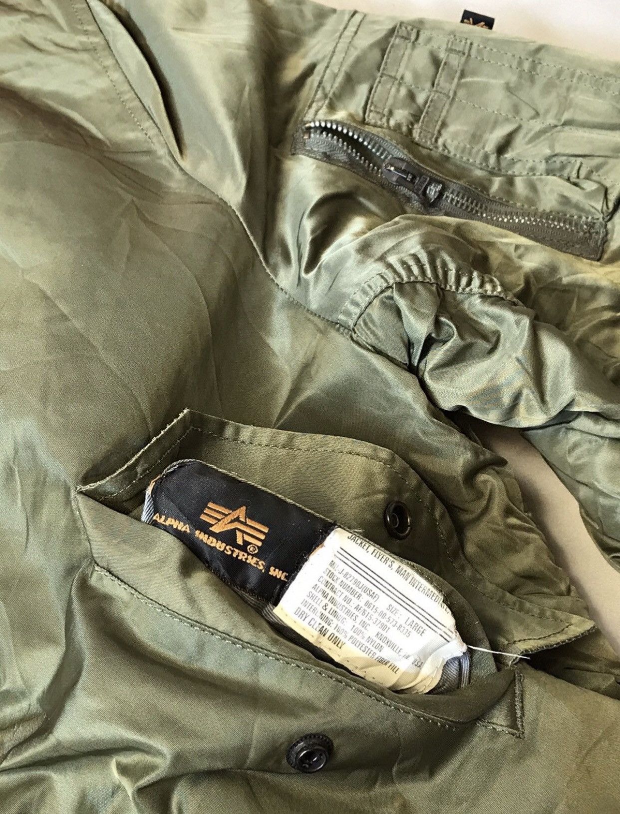Alpha Industries × Vintage VINTAGE 70s RIOT ALPHA BOMBER JACKET Size US L / EU 52-54 / 3 - 9 Thumbnail