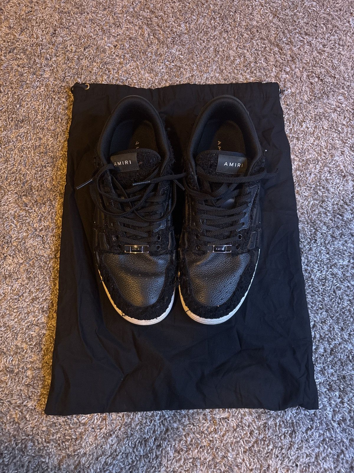 Amiri Amiri Boucle Skel Top Low 'Black' Size US 9 / EU 42 - 3 Thumbnail