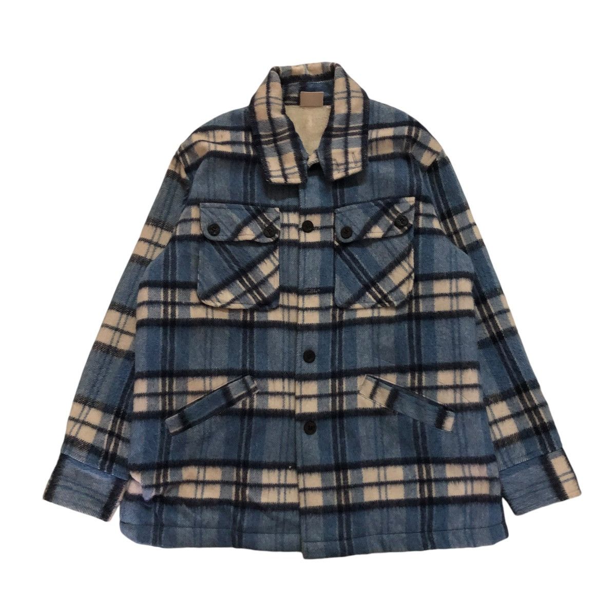 Japanese Brand 🔥VINTAGE WOOL FLANNEL JACKET TARTAN DESIGN ISSEY MIYAKE Size US M / EU 48-50 / 2 - 1 Thumbnail