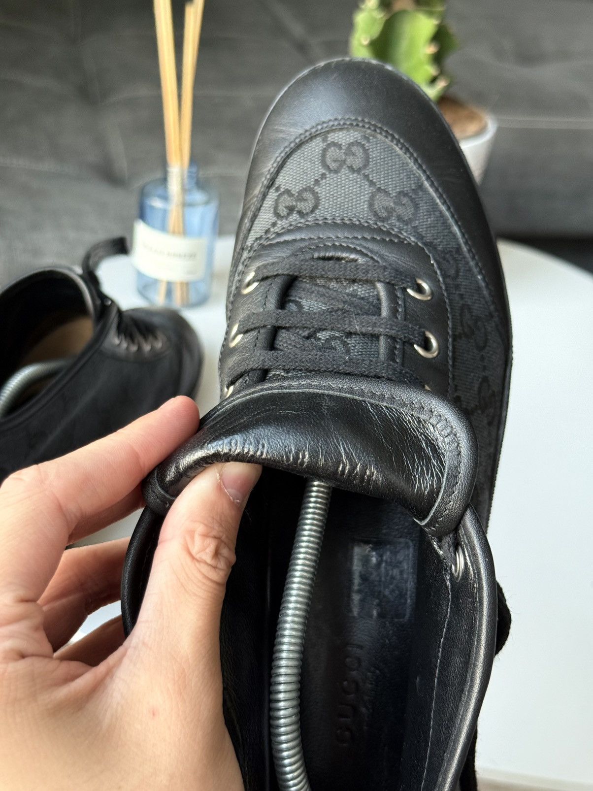 Gucci Gucci GG Monogram Sneaker High-Top Wmns Size US 8.5 / IT 38.5 - 16 Thumbnail