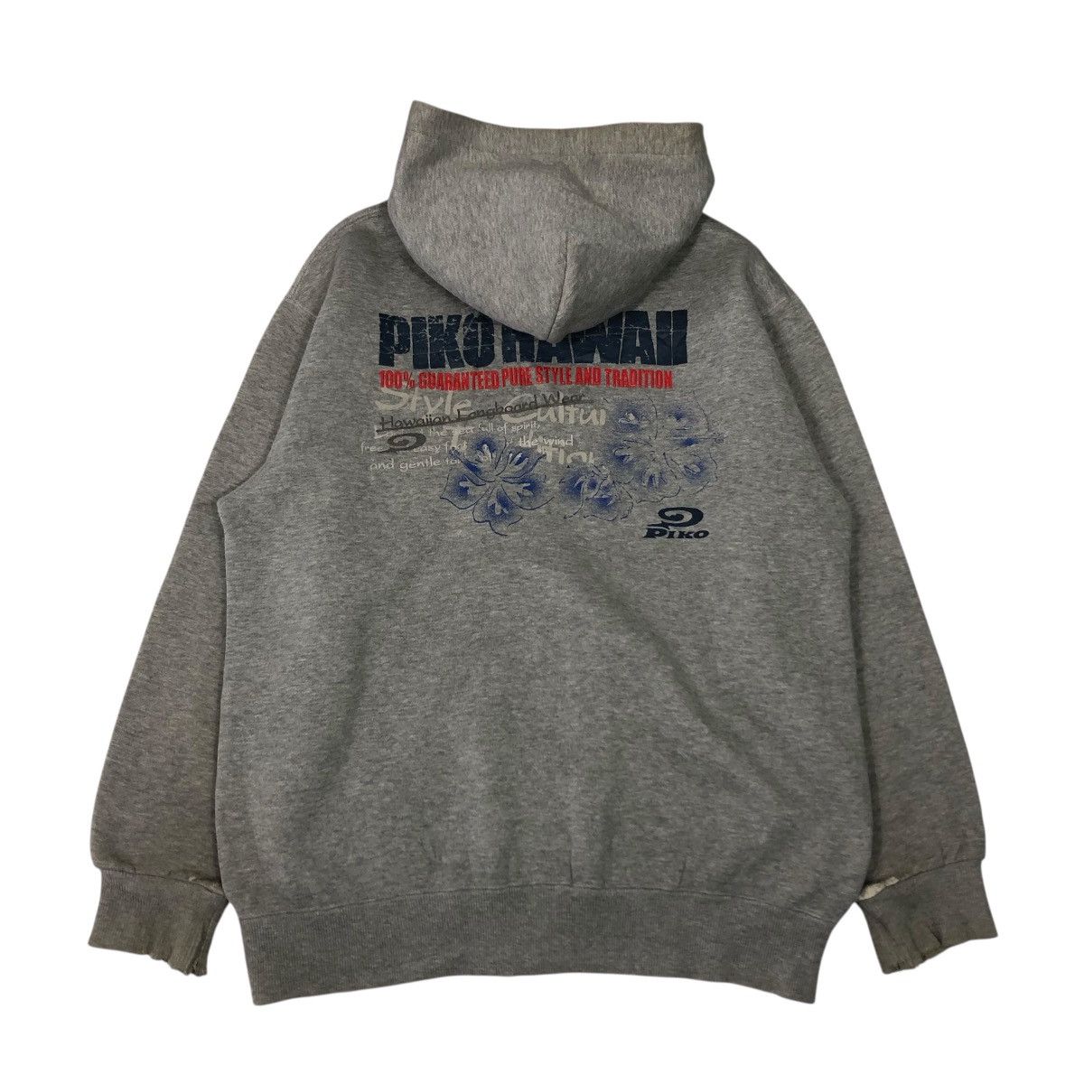 Japanese Brand 📌Piko Hawaii Zipper Hoodie Big Logo Design Size US L / EU 52-54 / 3 - 2 Thumbnail
