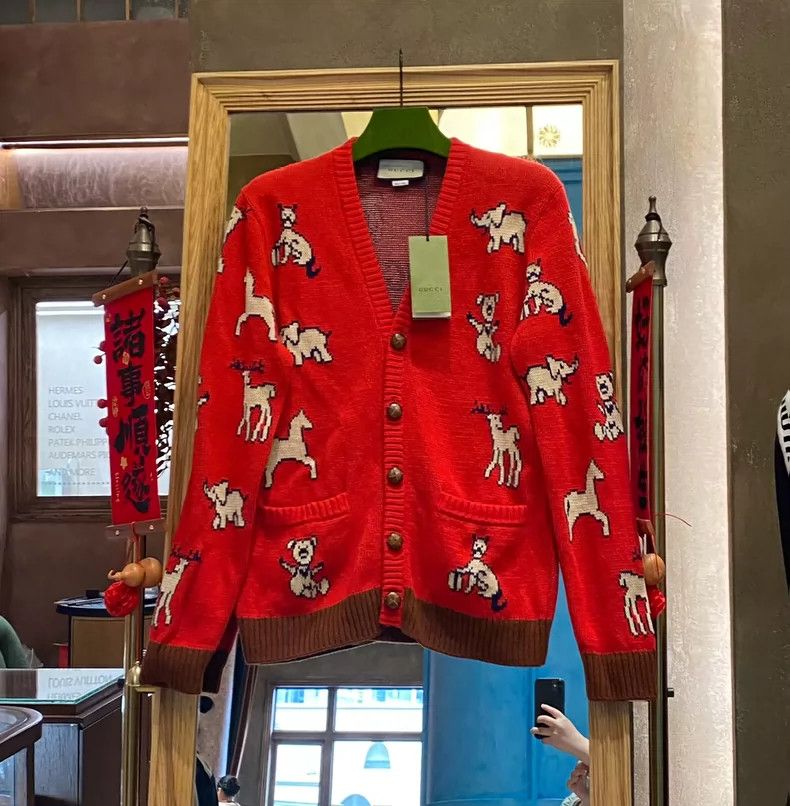Gucci Gucci Knitted cardigan coat Size S / US 4 / IT 40 - 1 Thumbnail