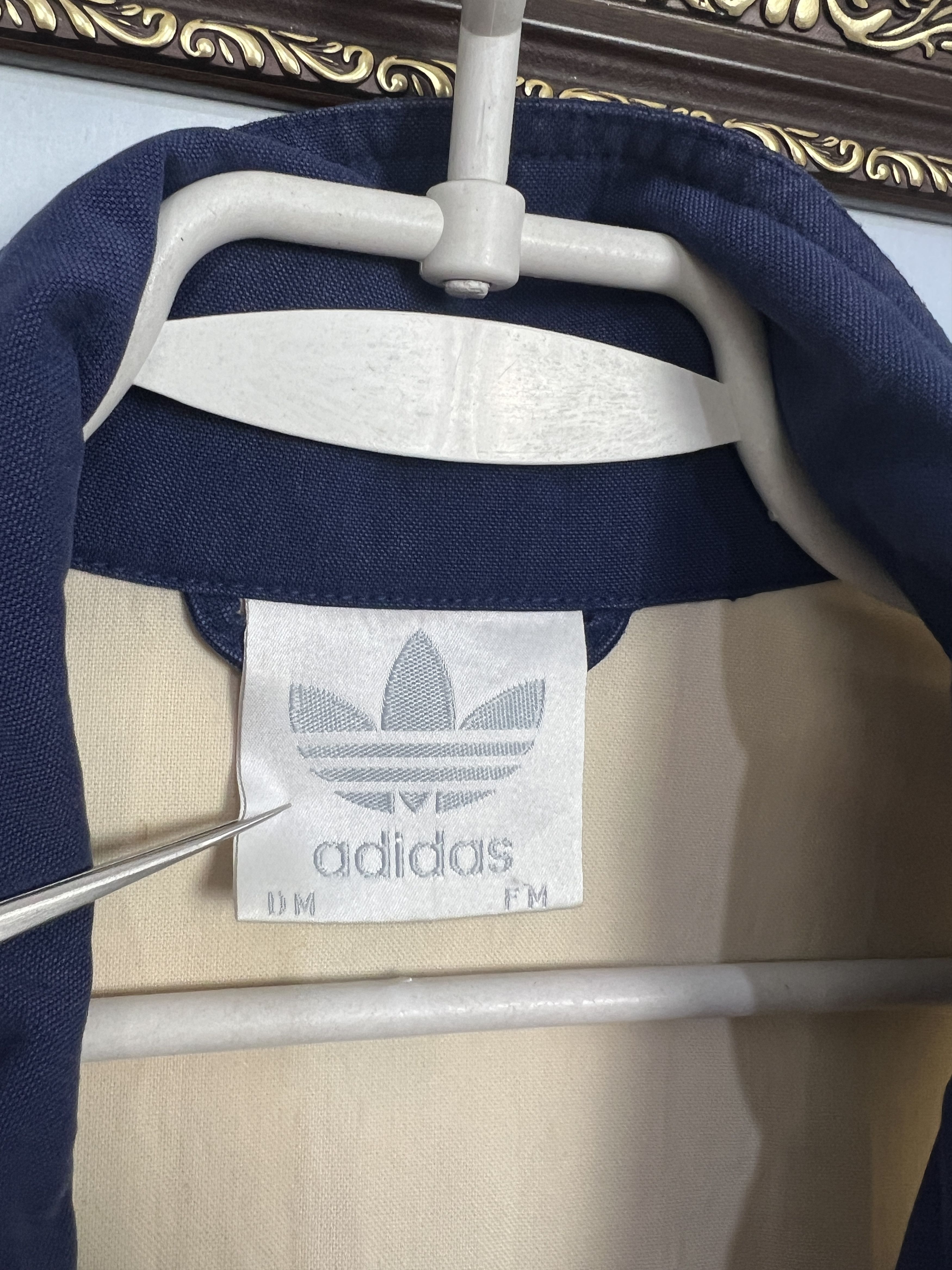 Adidas Vintage 90's Adidas Beige Jacket Zip Track Top Rare Hype Size US M / EU 48-50 / 2 - 8 Thumbnail