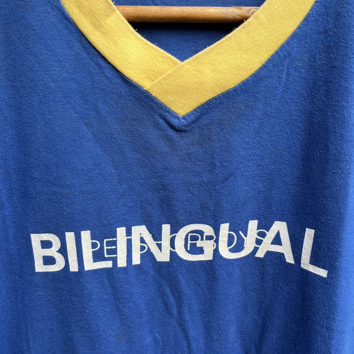 Band Tees Vintage 90s PET SHOP BOYS band tee bilingual promo Size US L / EU 52-54 / 3 - 3 Thumbnail
