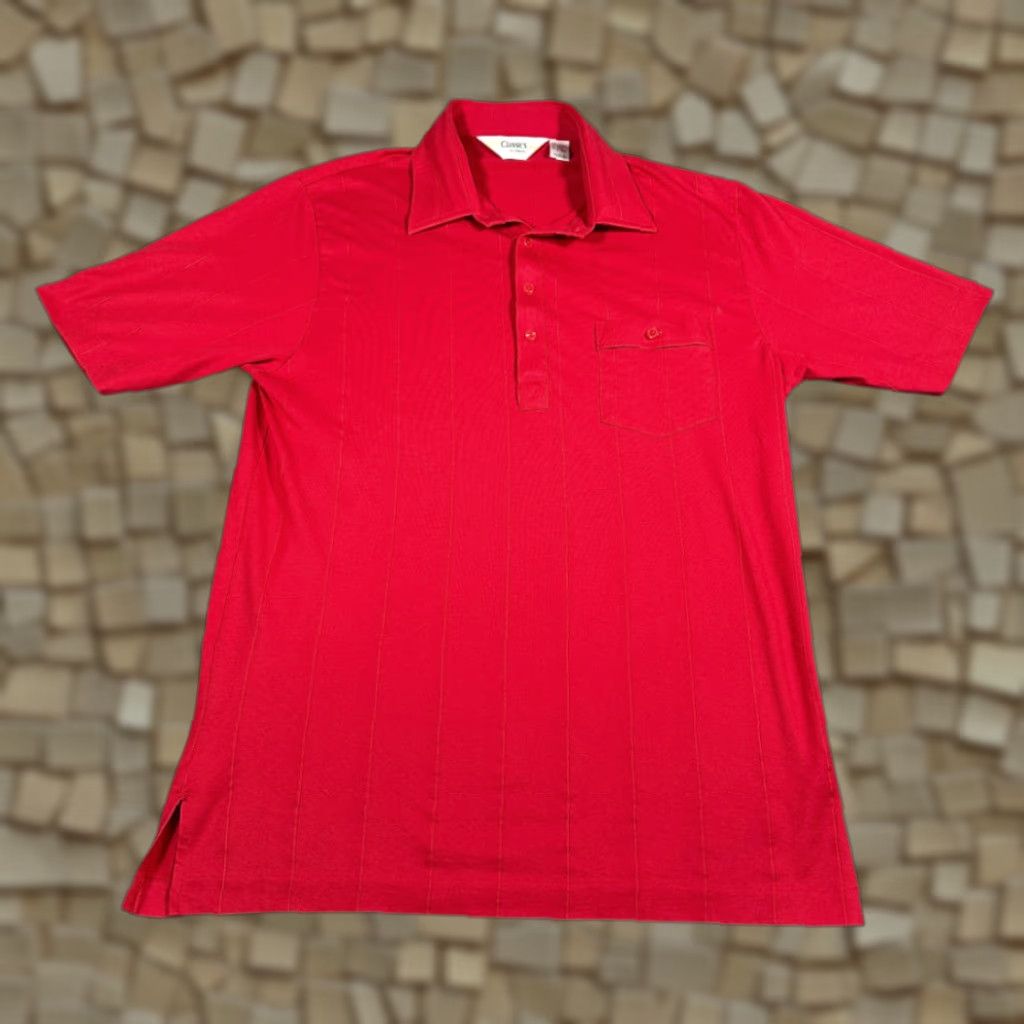 Vintage VINTAGE Classics by Palmland Polo Shirt Mens Polo Red 90s Pocket Cotton Blend Short Sleeve Adult MEDIUM Size US M / EU 48-50 / 2 - 1 Thumbnail