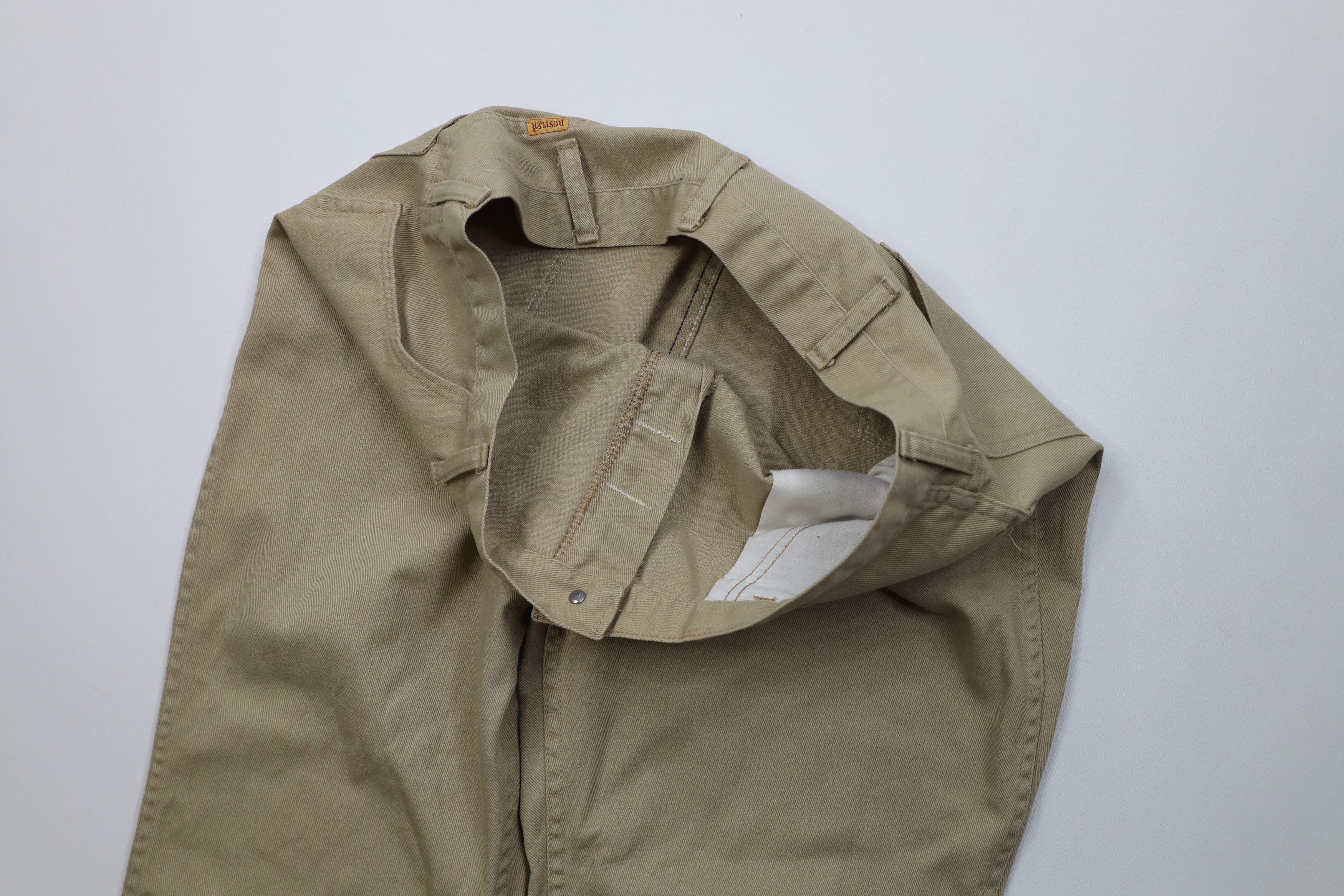 Vintage Vintage 70s Streetwear Bell Bottoms Denim Jeans Beige USA Size US 36 / EU 52 - 7 Thumbnail