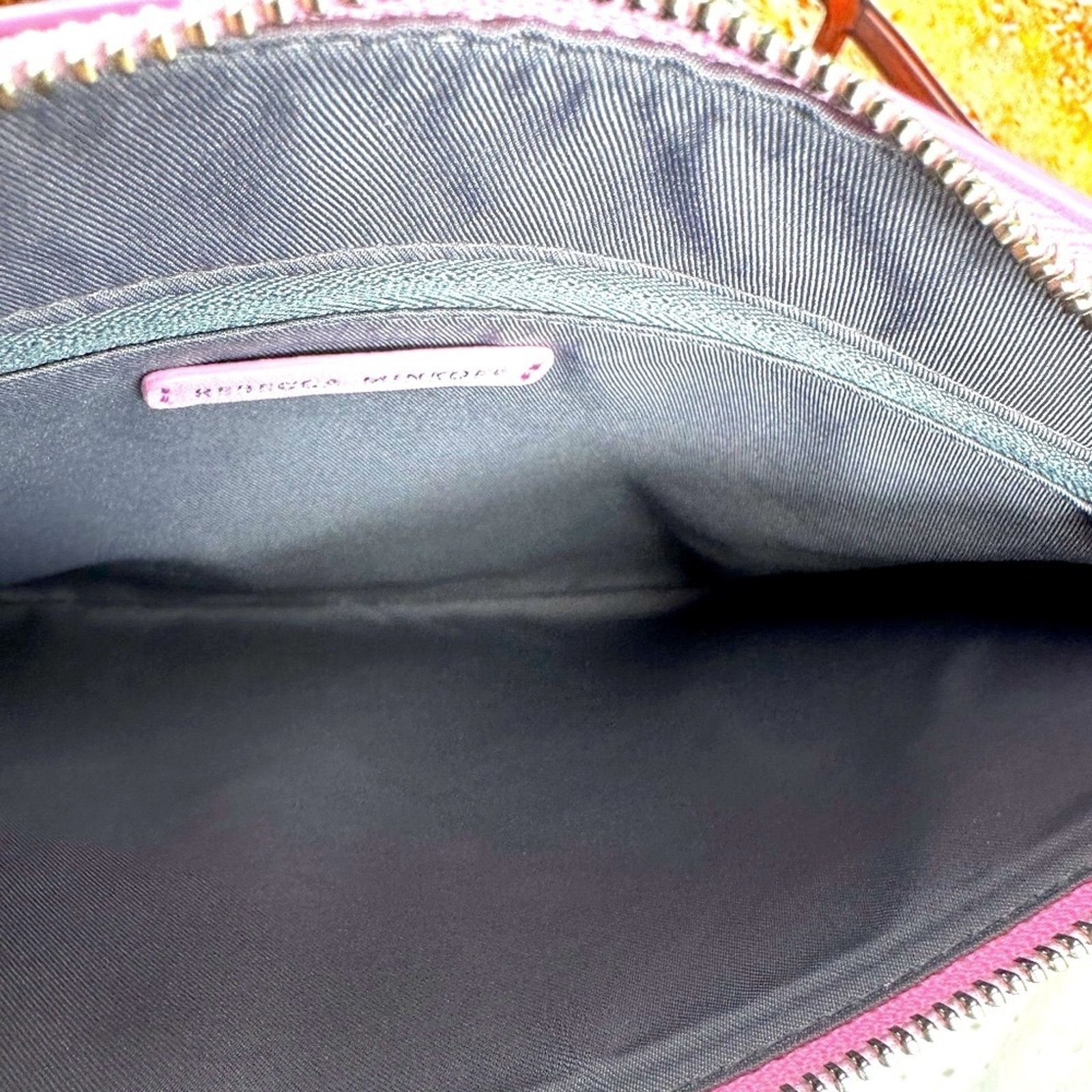 Rebecca Minkoff Rebecca Minkoff Girl Power Leather Zip Clutch Light Orchid Size ONE SIZE - 11 Thumbnail