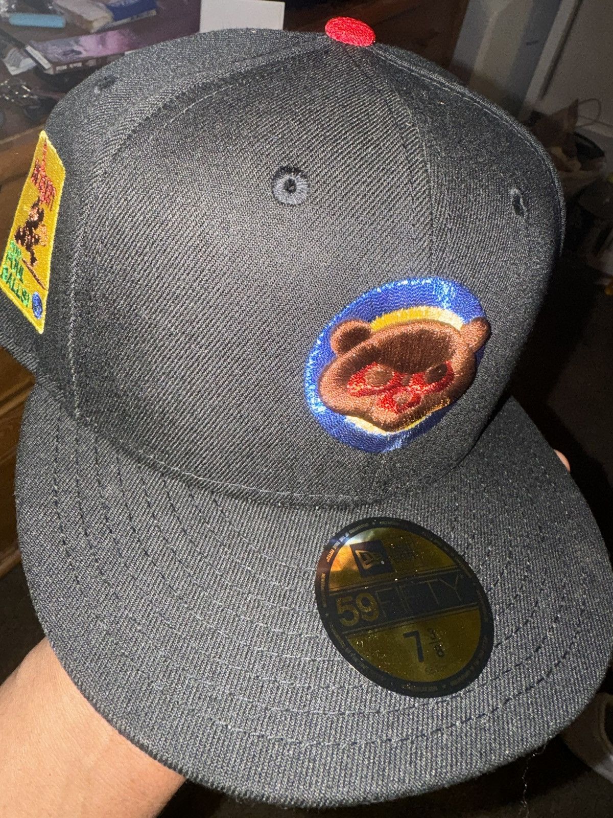 image of Hat Club x Myfitteds Chicago Cubs 3/8 in Black, Men's