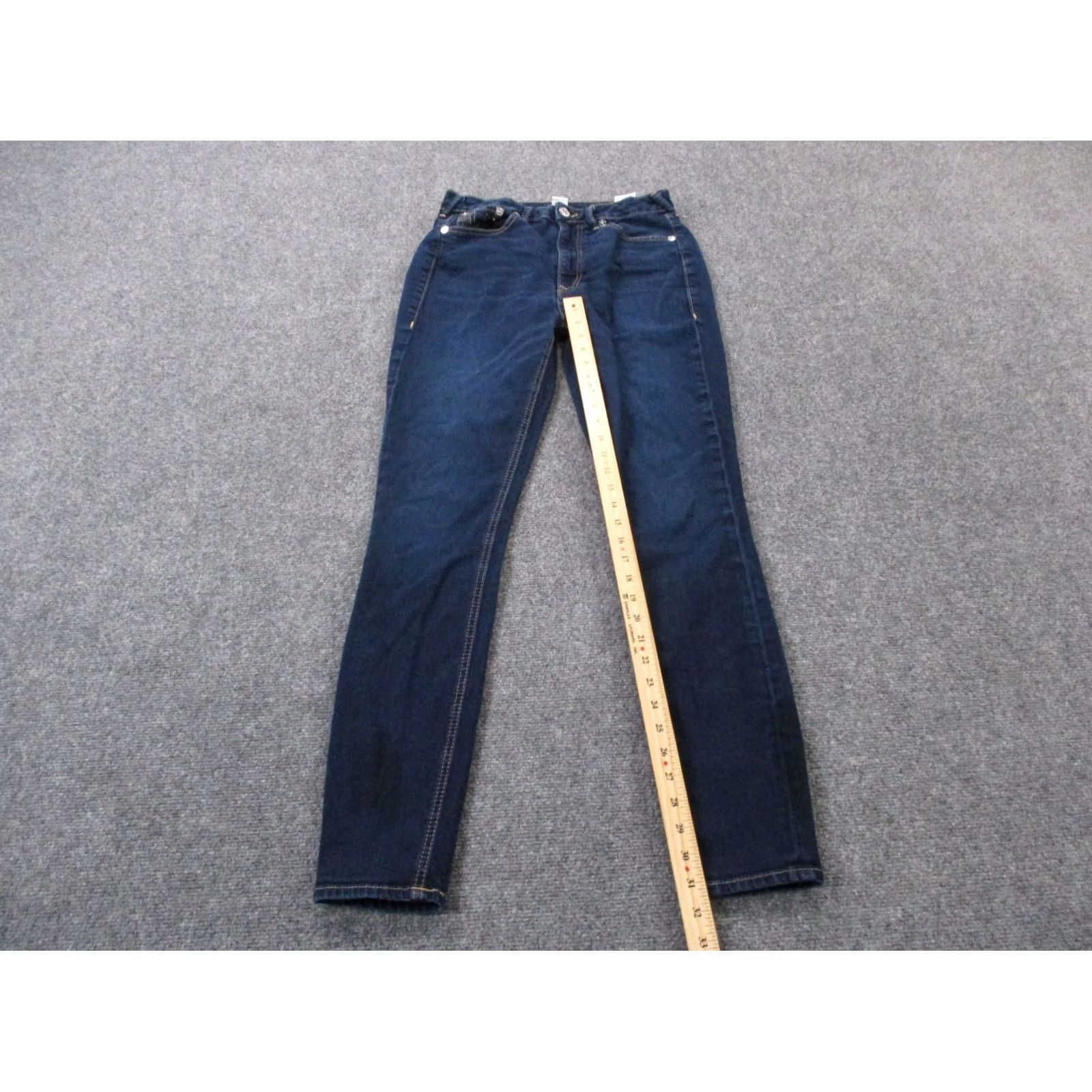 True Religion True Religion Jeans Womens 31 Blue Denim Jennie High Rise Skinny USA Made Jeans Women 31 Blue Denim USA 90s Size 29" - 3 Thumbnail