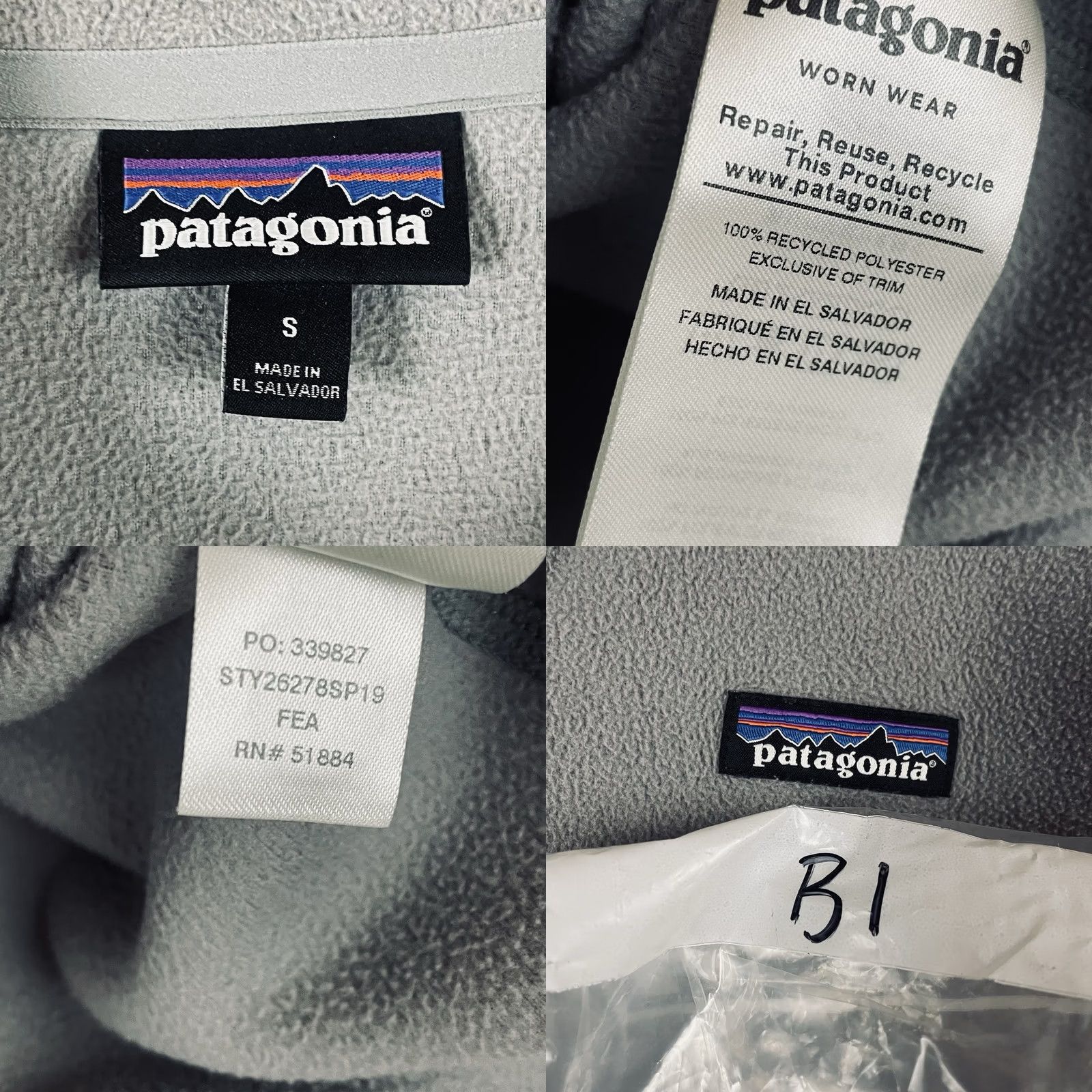 Patagonia Patagonia Micro D Pullover 1/4 Zip Grey Small Womens Sweater B1 Feather Wells Fargo Size S / US 4 / IT 40 - 8 Thumbnail