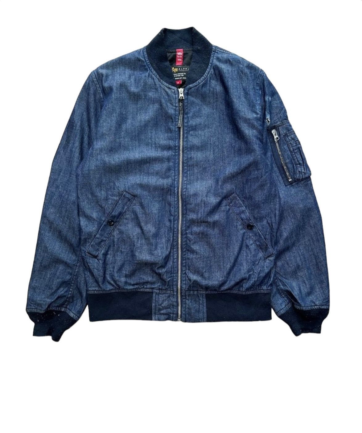 Alpha Industries Alpha Industries Denim Bomber Jacket Size US S / EU 44-46 / 1 - 1 Thumbnail