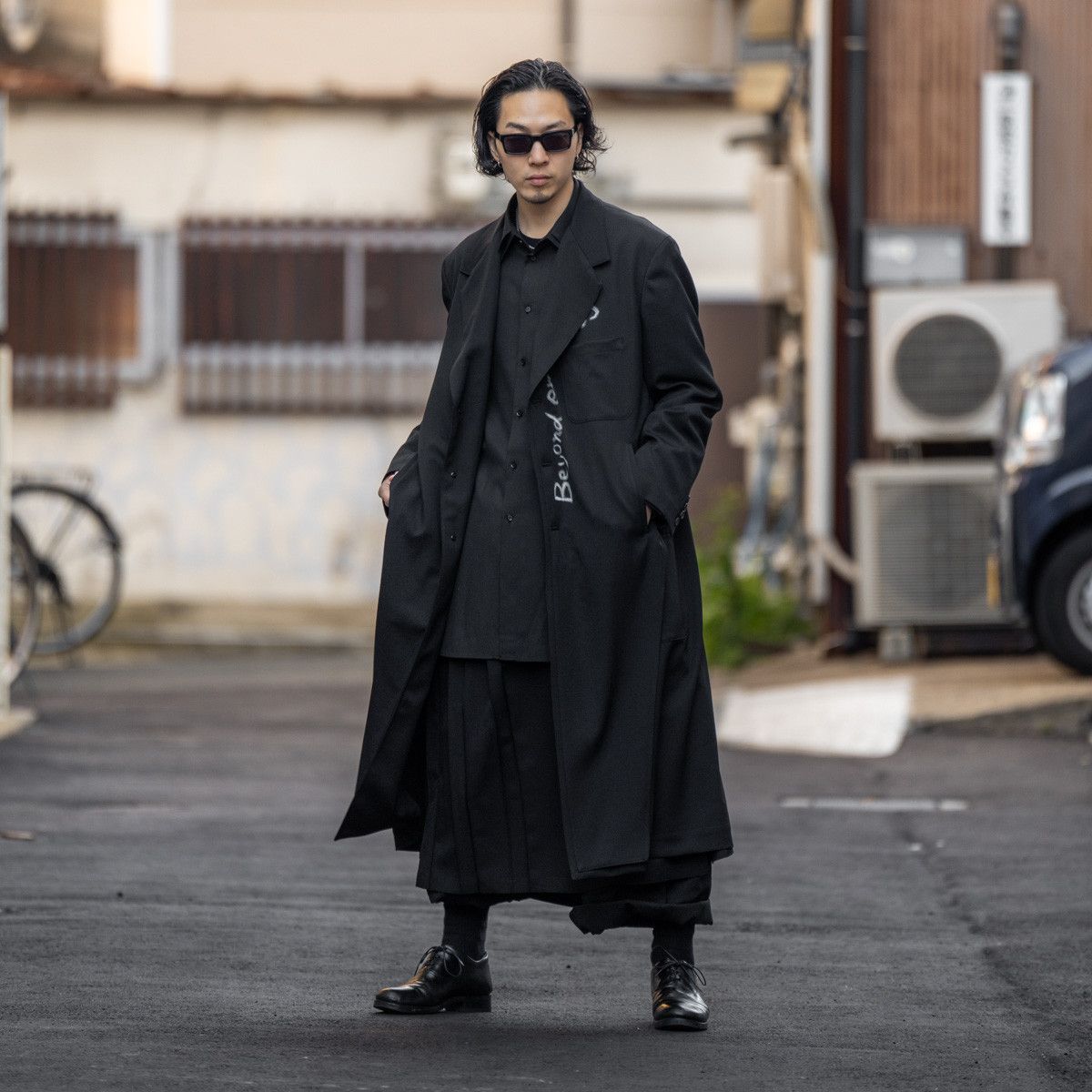 Yohji Yamamoto Yohji Yamamoto Pour Homme "peace of mind.." Long Jacket Coat Size US L / EU 52-54 / 3 - 5 Thumbnail