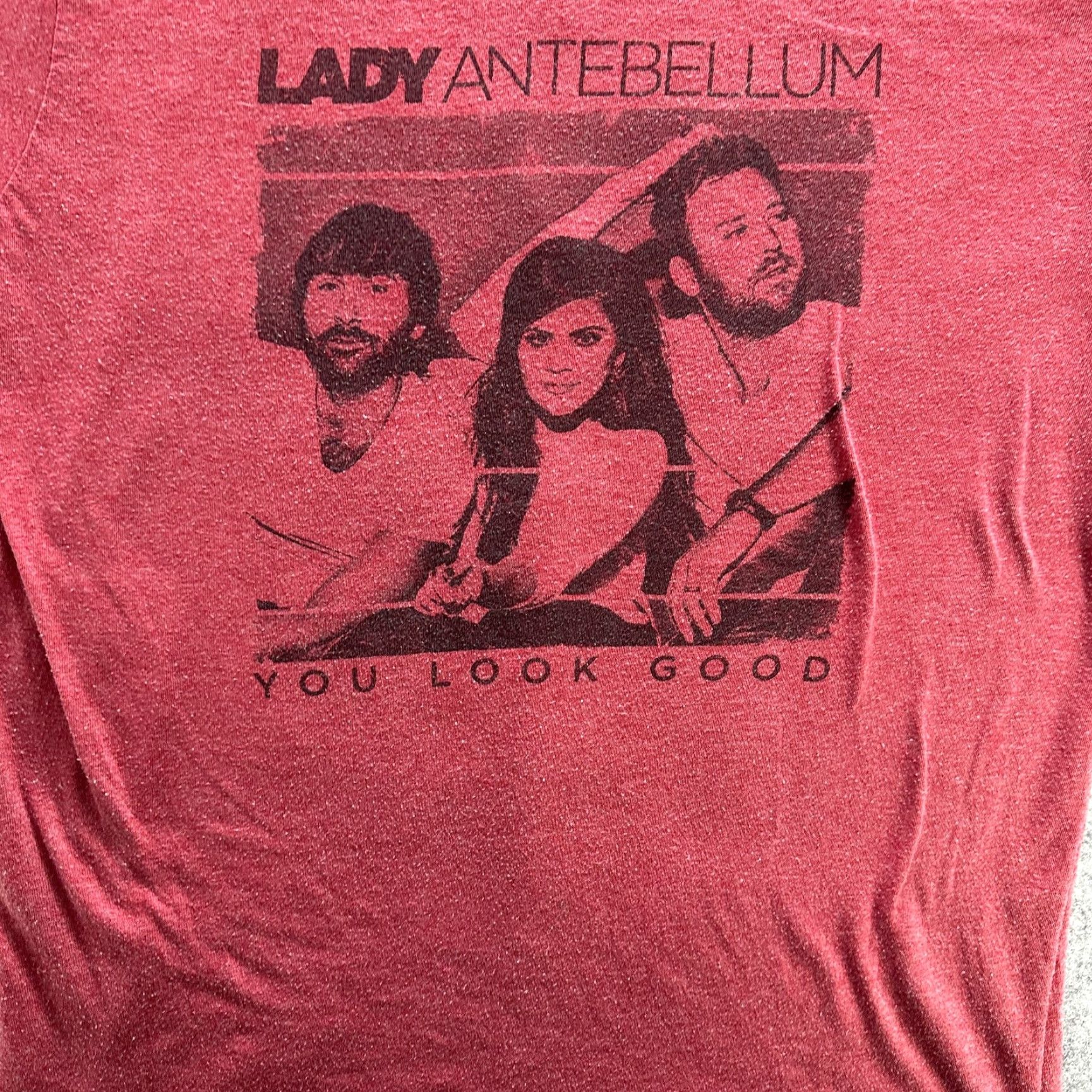 Vintage Lady Antebellum Shirt Large Red Tour 2017 Band Concert Tee Mens Size US L / EU 52-54 / 3 - 3 Thumbnail