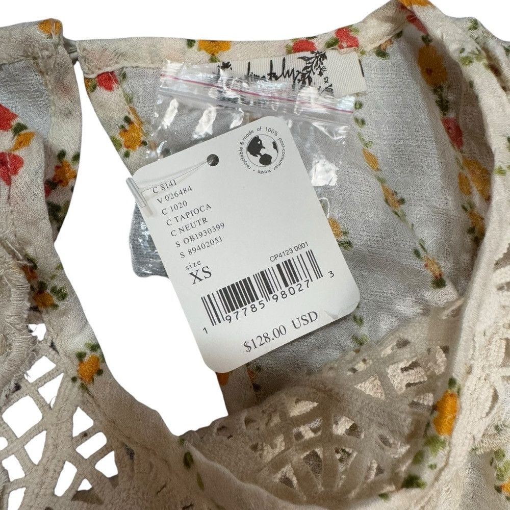 Free People NWT New $128 Free People Bali Tate Tapioca Bodysuit Size XS Size XS / US 0-2 / IT 36-38 - 5 Thumbnail