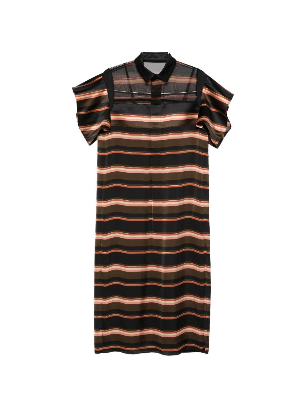 Sacai STRIPED LONG DRESS Size M / US 6-8 / IT 42-44 - 1 Thumbnail