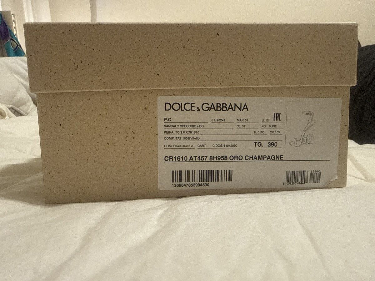 Dolce & Gabbana Keira 105mm leather sandals Size US 9 / IT 39 - 5 Thumbnail