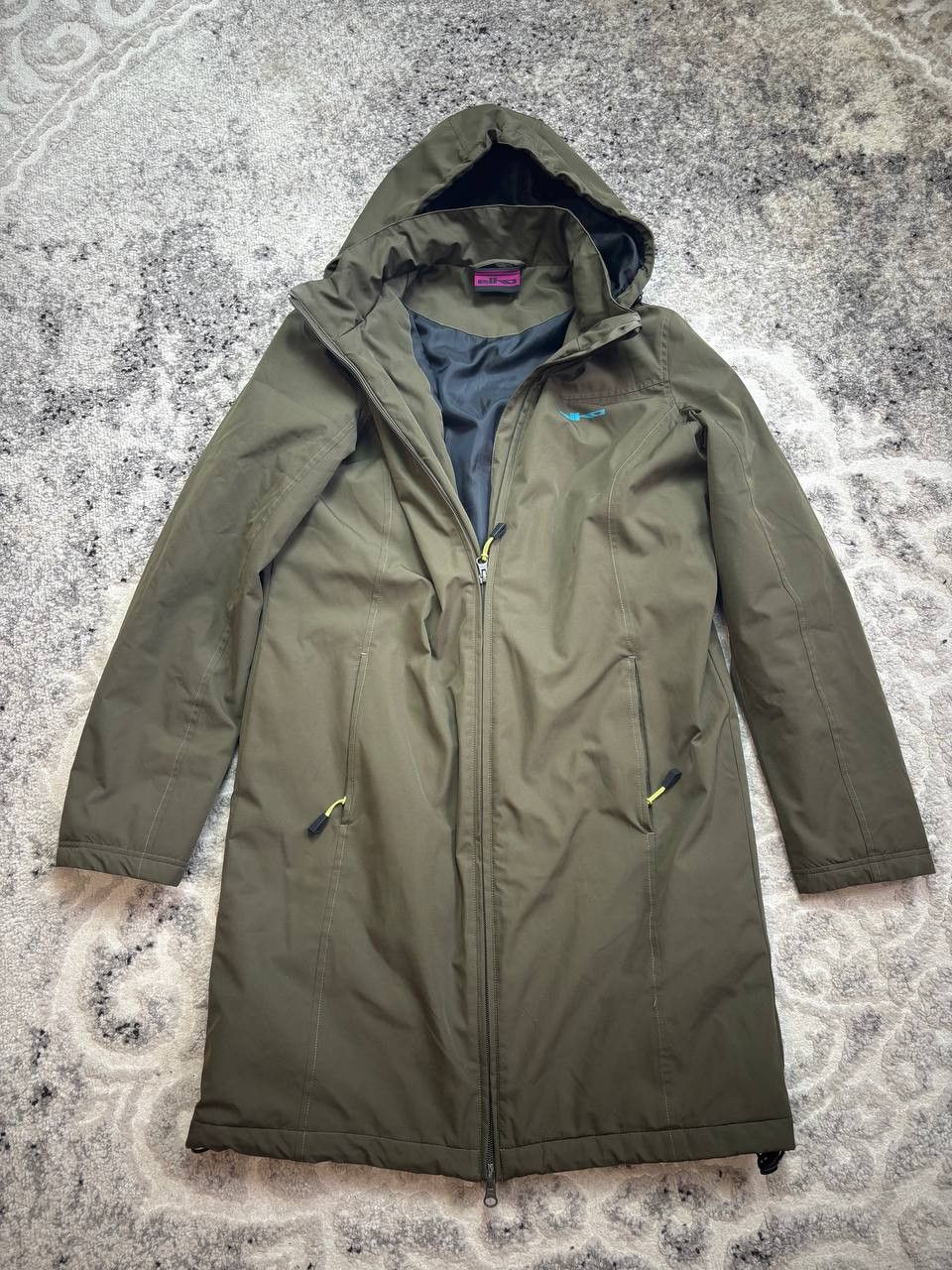Vintage ELHO Vintage Long Hooded Parka Jacket Olive Green Size M / US 6-8 / IT 42-44 - 6 Thumbnail