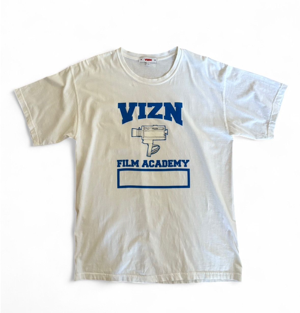 Joy Divizn Vizn Film Academy Tee White + Blue Large / Camera Video Size US L / EU 52-54 / 3 - 1 Thumbnail