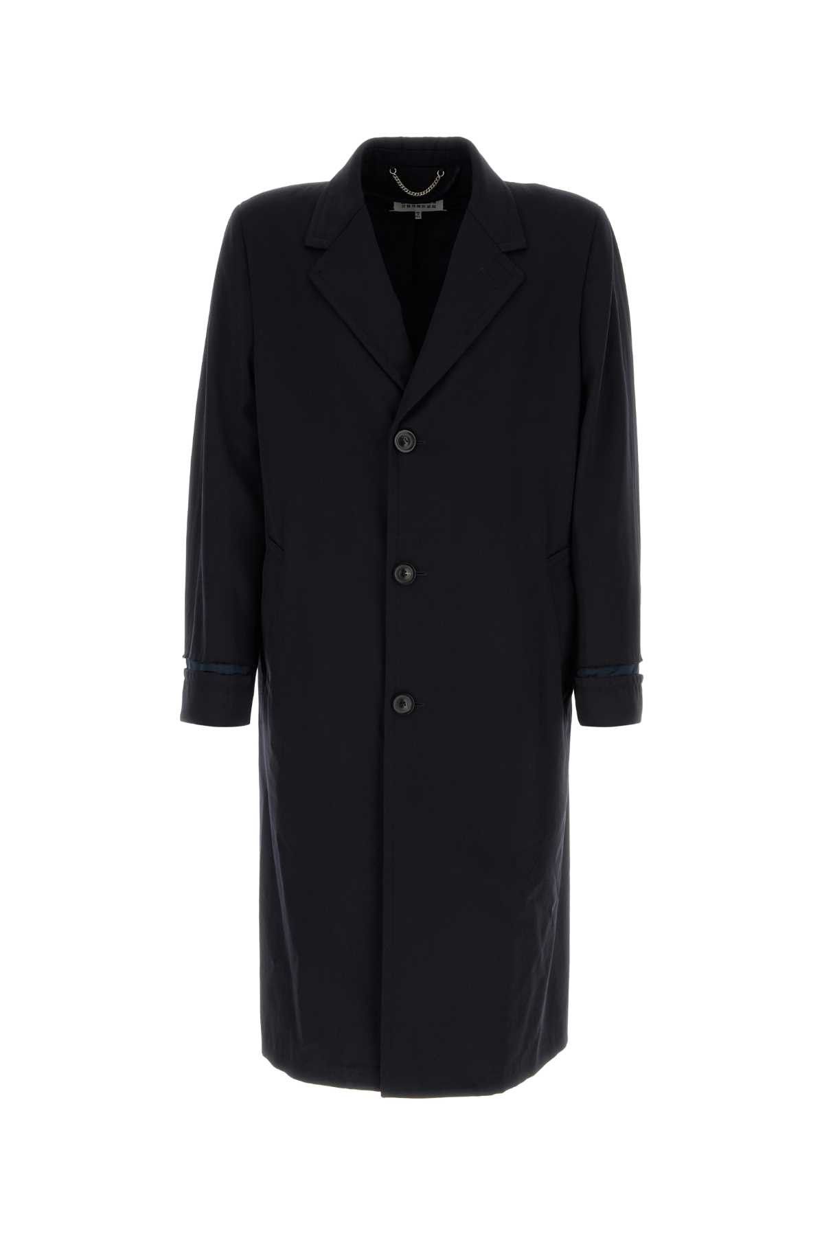 Maison Margiela Midnight Blue Wool Coat Size US M / EU 48-50 / 2 - 1 Thumbnail