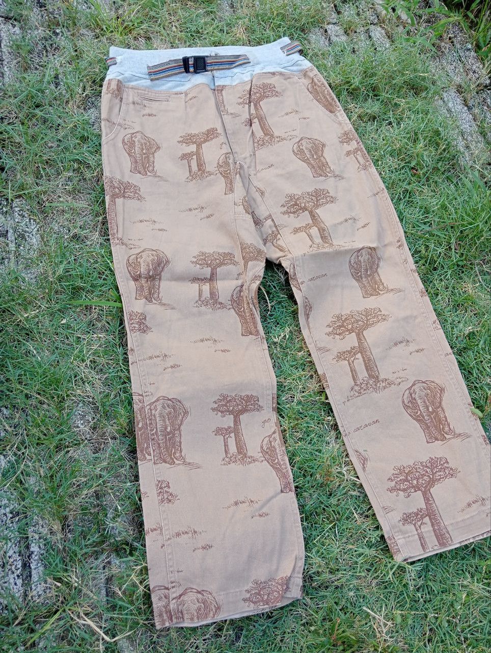 go slow caravan Go Slow Caravan Overprint Pants Size US 30 / EU 46 - 3 Thumbnail