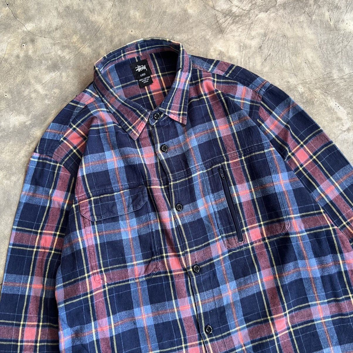 Stussy Stussy Remix Japan Flannel Shirt Size US XL / EU 56 / 4 - 2 Thumbnail