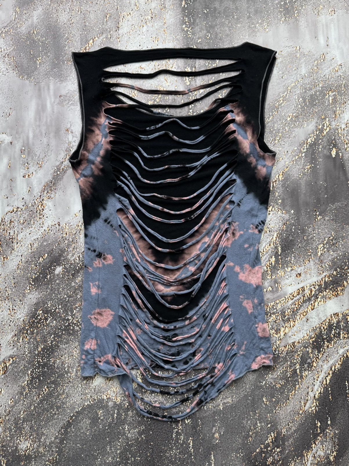 Japanese Brand × Vintage Vintage Ripped Tank Top Size S / US 4 / IT 40 - 1 Thumbnail