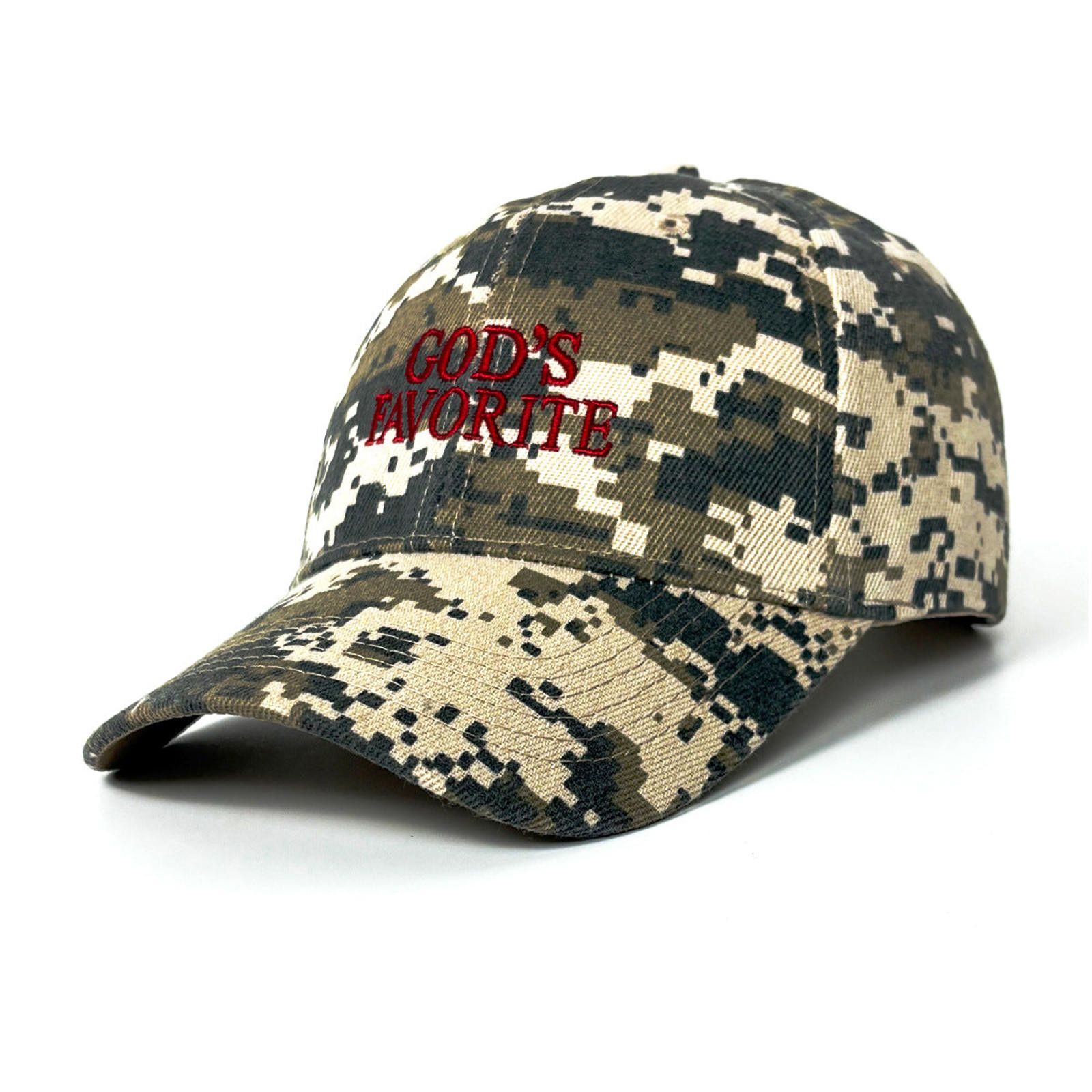 Other 'GOD'S' Script Embroidered Camo Baseball Cap Size ONE SIZE - 4 Thumbnail