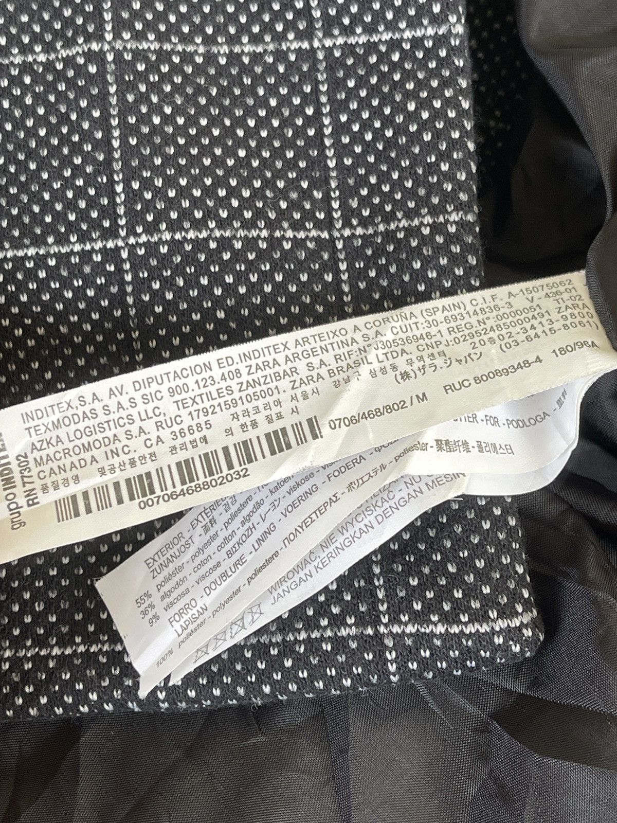 Zara Zara Wool Blend Check Overcoat Size US M / EU 48-50 / 2 - 5 Thumbnail