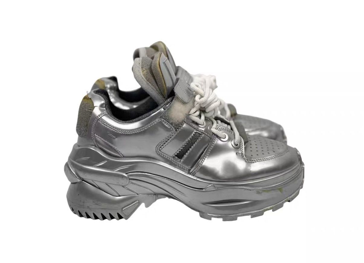 Maison Margiela Maison Margiela 22 Liquid Silver Platform Casual Shoes J31 Size US 5.5 / EU 38 - 4 Thumbnail