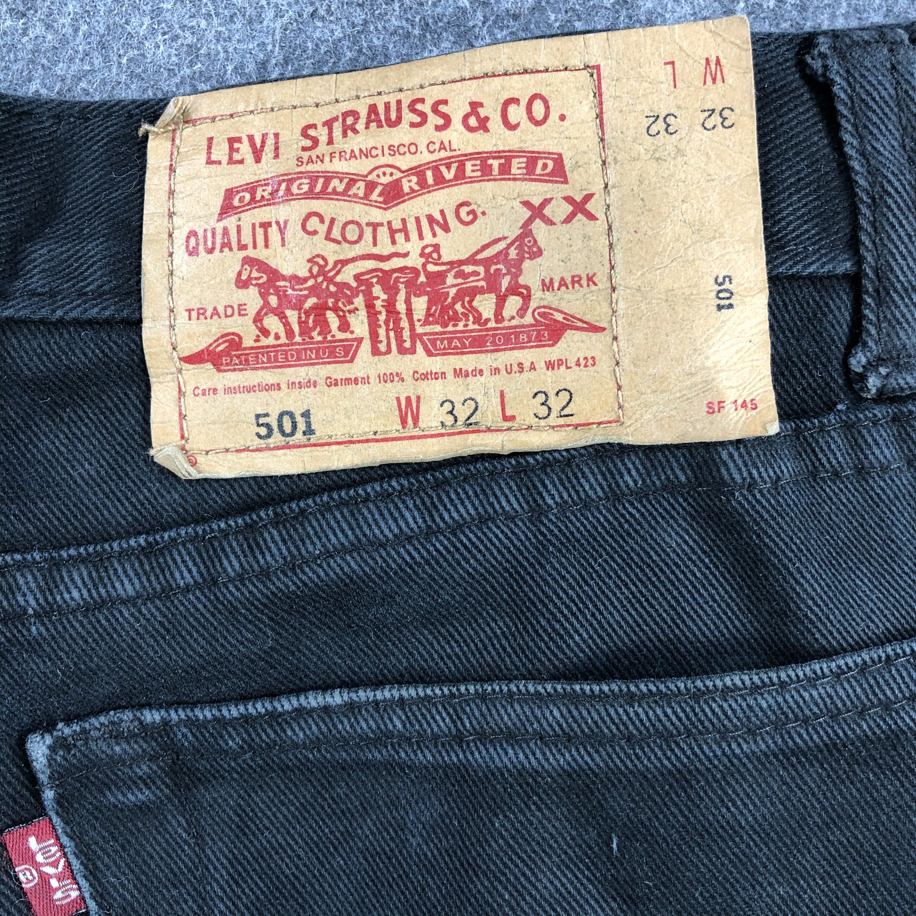 Levi's 90s Vintage Distress Levis 501 Jeans-J1457 Size US 32 / EU 48 - 5 Thumbnail