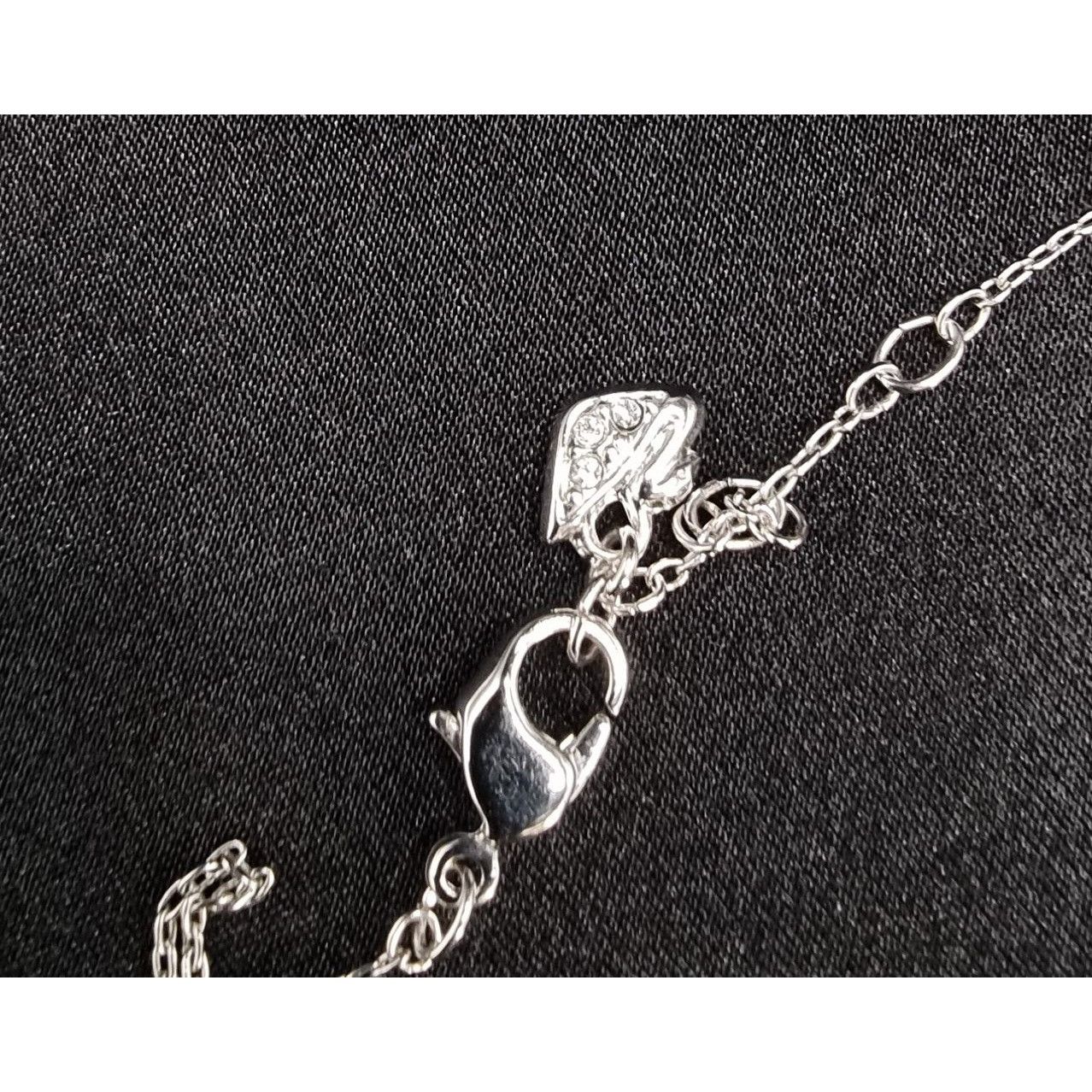 Swarovski Rare Find Swarovski Silver-Tone Necklace With Blue & Clear C Size ONE SIZE - 6 Thumbnail
