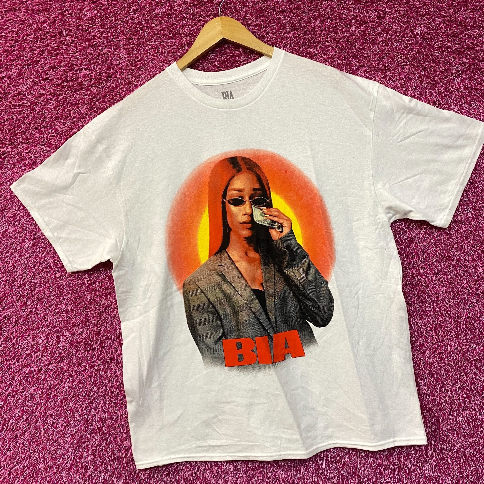 Rap Tees Bia Money Tears Graphic Design Hip-Hop T-Shirt Large Size US L / EU 52-54 / 3 - 3 Thumbnail