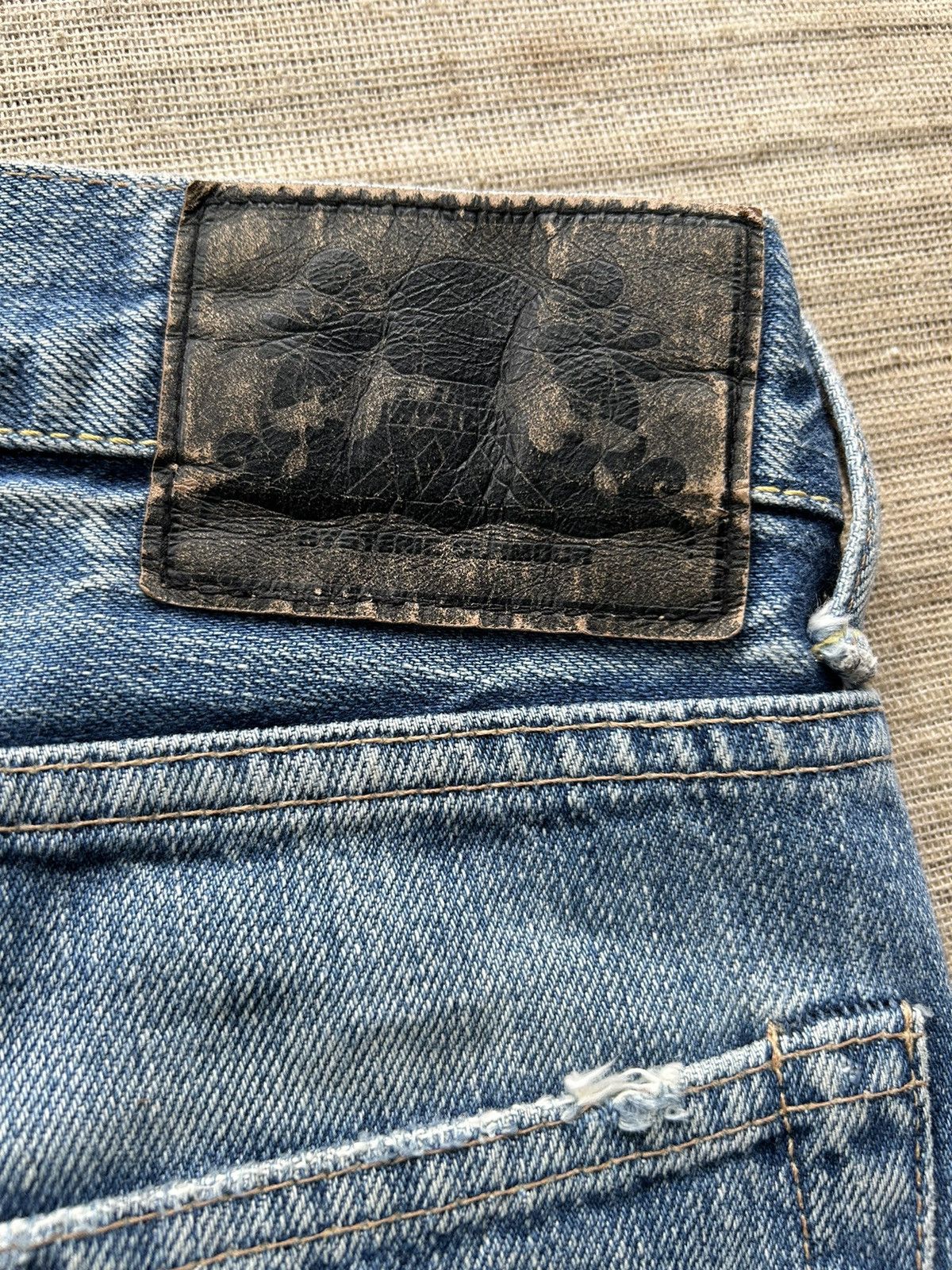 Hysteric Glamour × Japanese Brand Vtg HYSTERIC GLAMOUR XXX Selvedge Distressed denim RARE☠️ Size US 31 - 17 Thumbnail