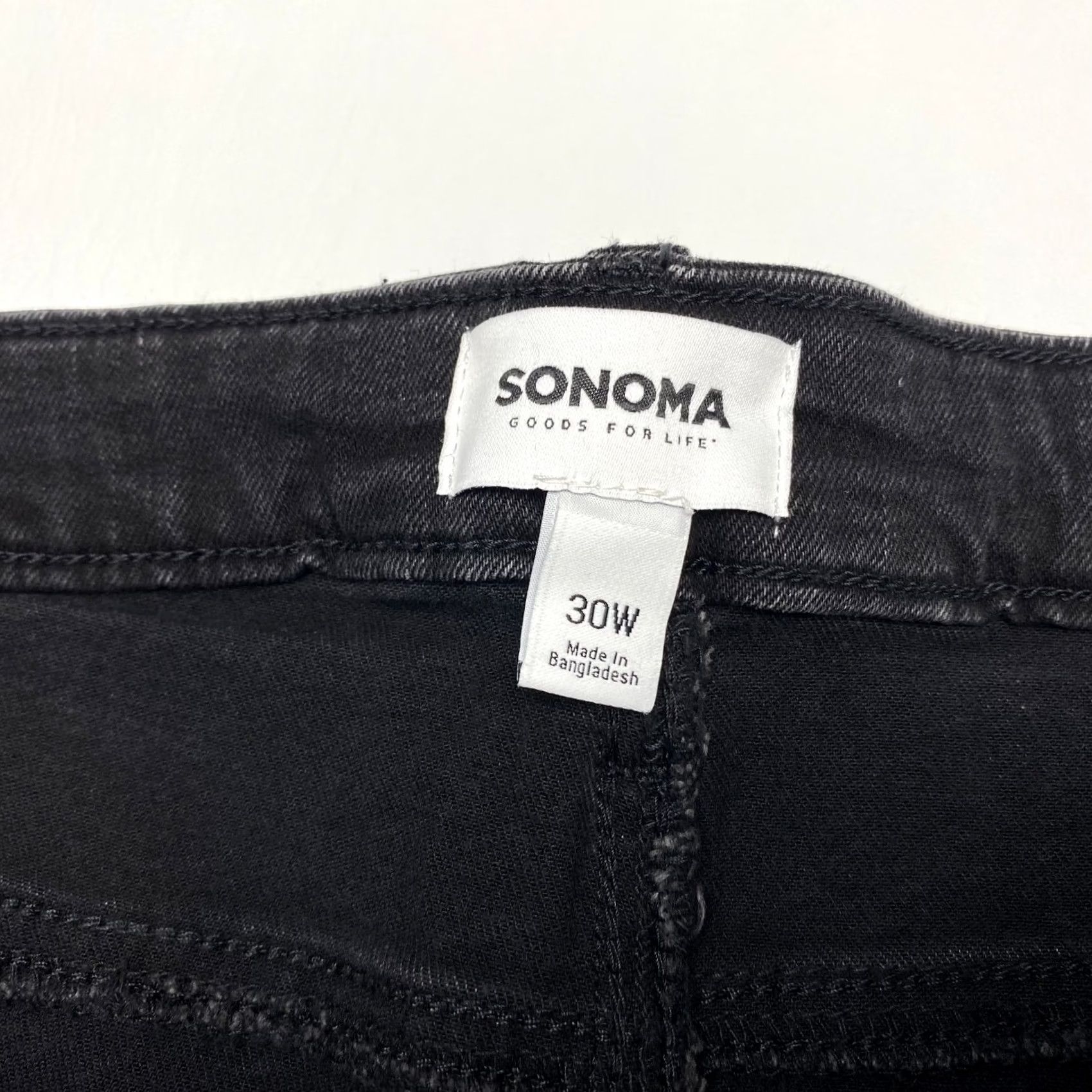 Vintage NWT Womens Plus Jeans Sonoma Bootcut Jeans 30W 50x31 Black NEW Size 30" / US 8 / IT 44 - 6 Thumbnail