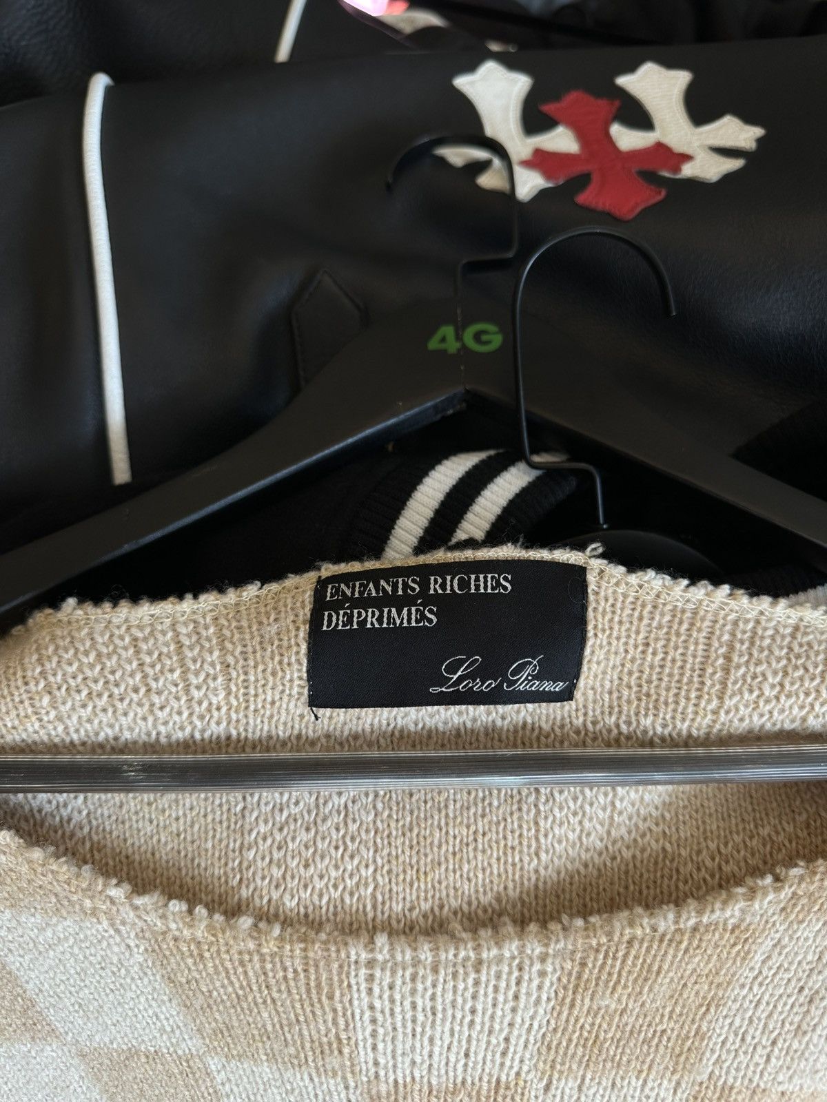 Enfants Riches Deprimes × Loro Piana ERD X LORO PIANA CHECKARD THRASHED SWEATER Size US L / EU 52-54 / 3 - 5 Thumbnail