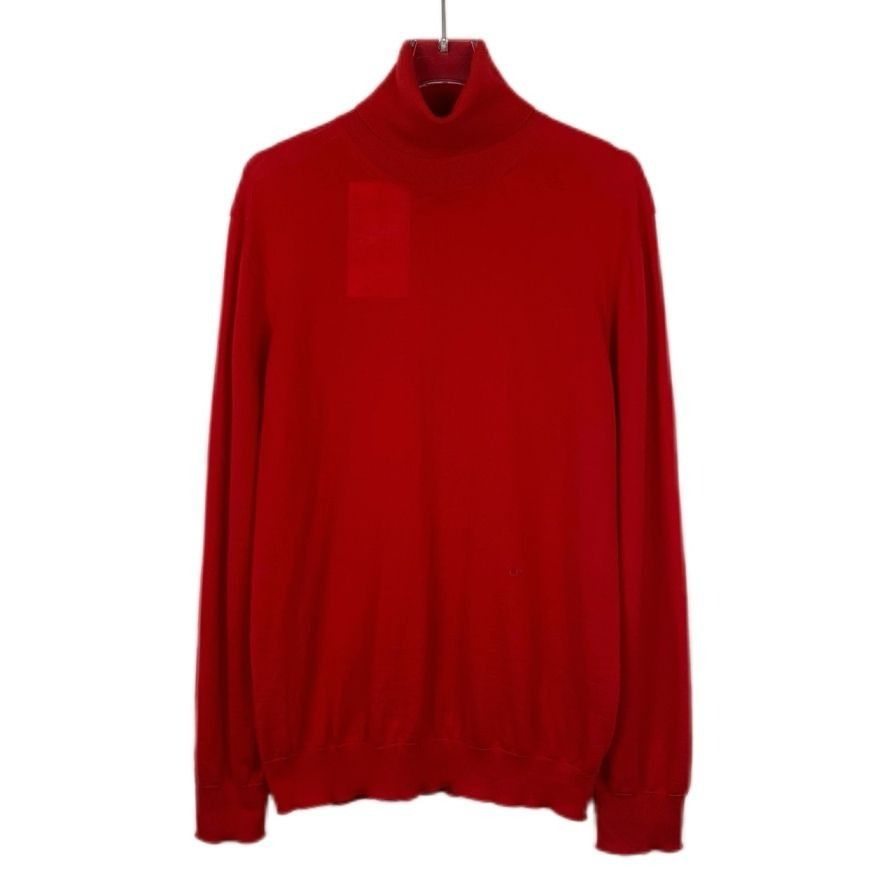 Dior Dior Red Logo Embroidered High-Neck Cashmere Knit Sweater (S Size M / US 6-8 / IT 42-44 - 1 Thumbnail