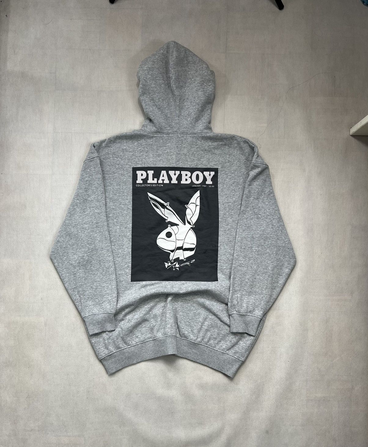 Playboy Oversize Hoodie Playboy Big Logo Grey Size L / US 10 / IT 46 - 1 Thumbnail