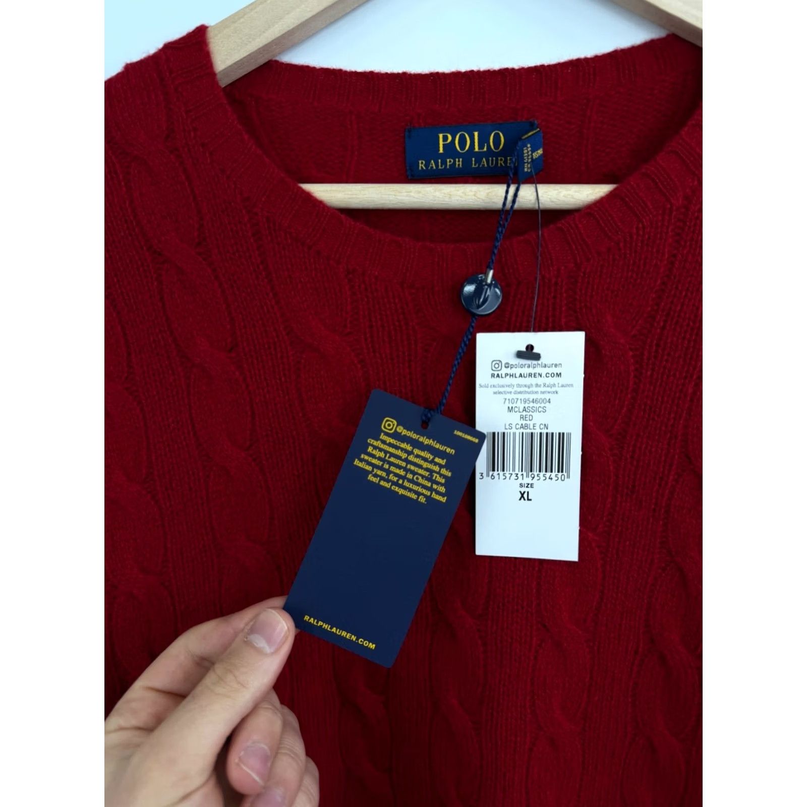Ralph Lauren VINTAGE Y2K Ralph Lauren Merino Wool Knitted Sweater XL Red Mens Pullover Knitted Wool Knit 100% Wool Pullover Ralph Lauren Sweater Red XL Mens Size US XL / EU 56 / 4 - 5 Thumbnail