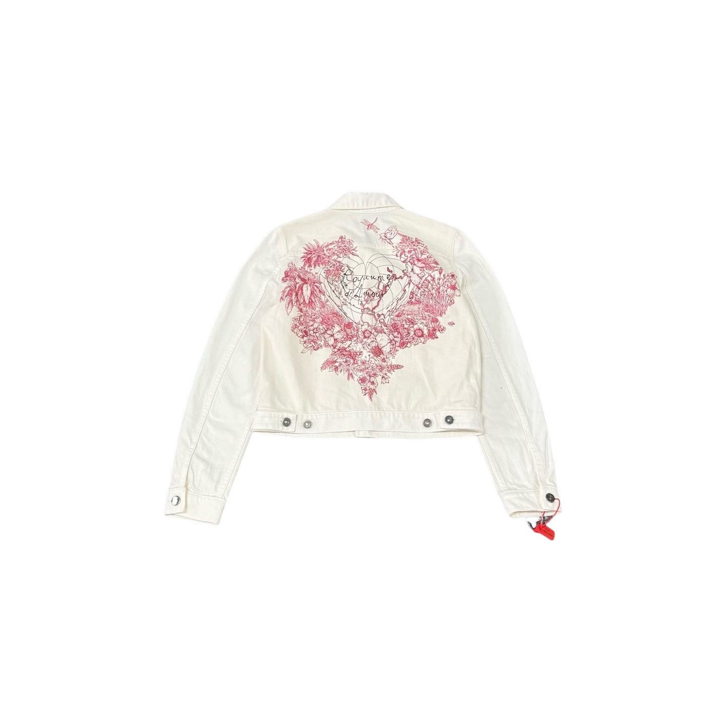 Dior Dior Floral Heart Denim Jacket FR 36 Size XS / US 0-2 / IT 36-38 - 1 Thumbnail