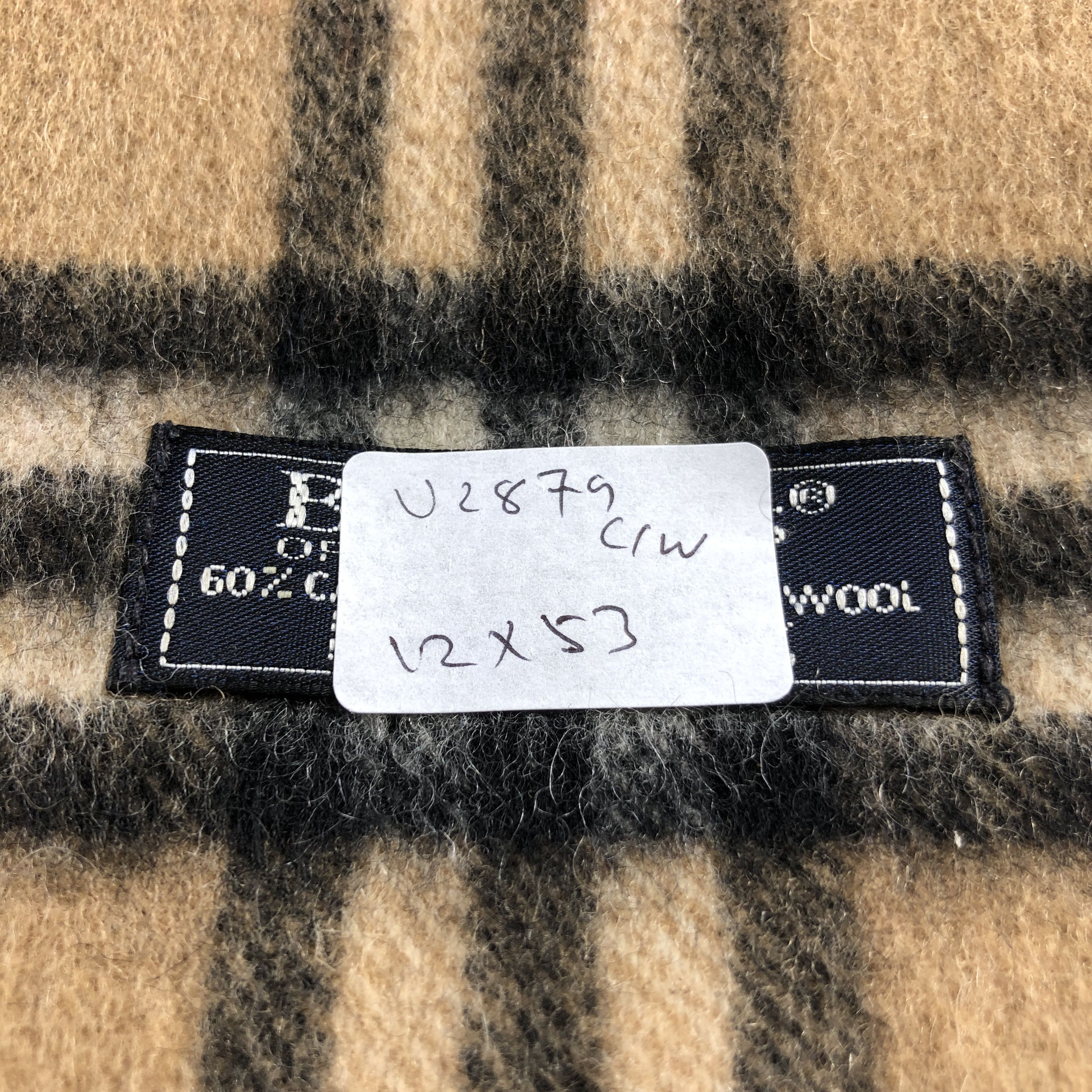 Burberry Burberry Tan Nova Check Cashmere Scarf Muffler V2879 Size ONE SIZE - 7 Thumbnail