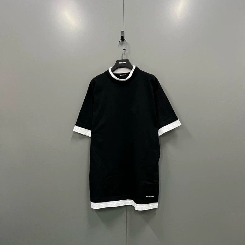 Balenciaga Balenciaga Fake Two-Piece Embroidered Logo Short Sleeve Size US XS / EU 42 / 0 - 1 Thumbnail