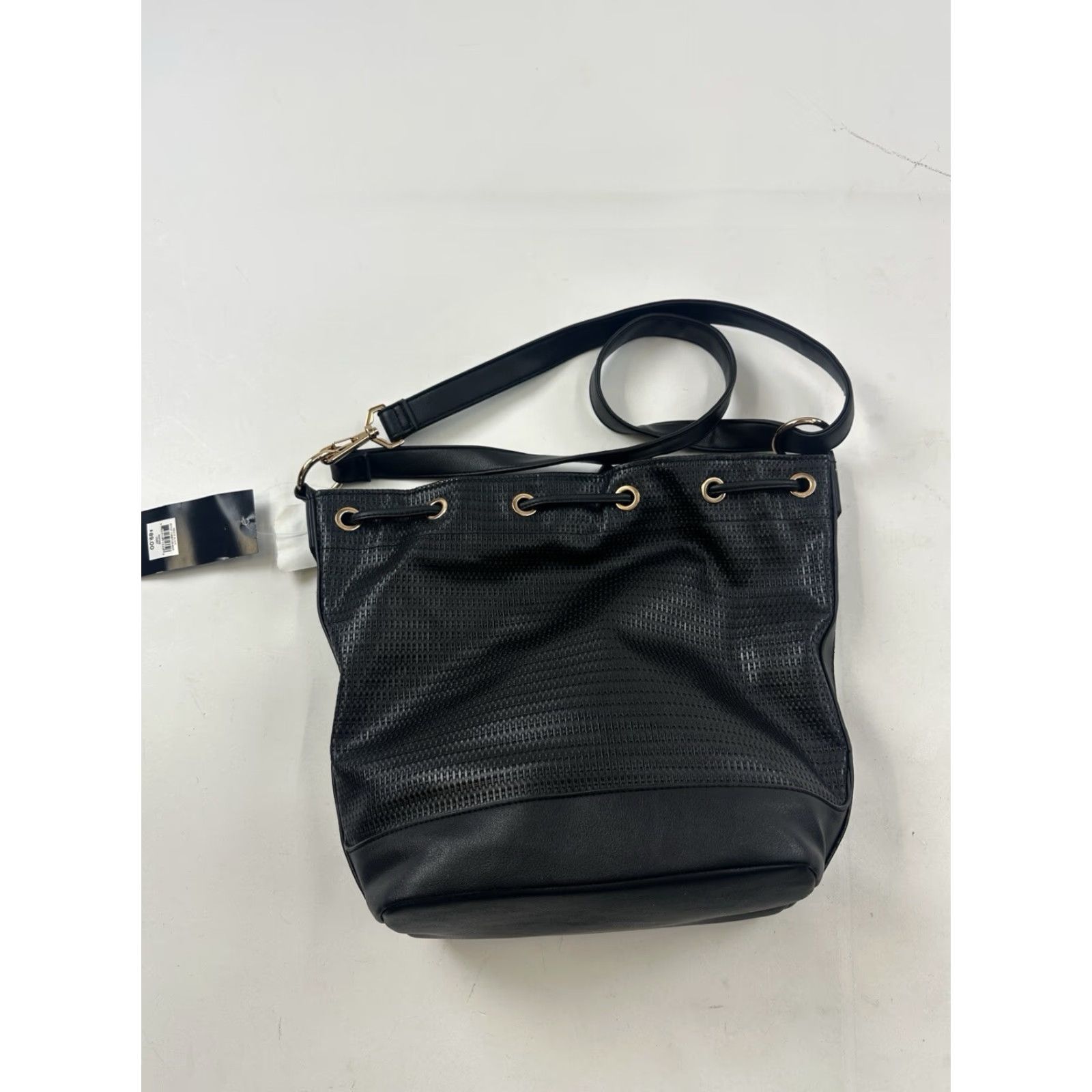 Jones New York Jones New York Signature Bag Crossbody Shoulder Bucket Faux Leather Black Women Size ONE SIZE - 5 Thumbnail