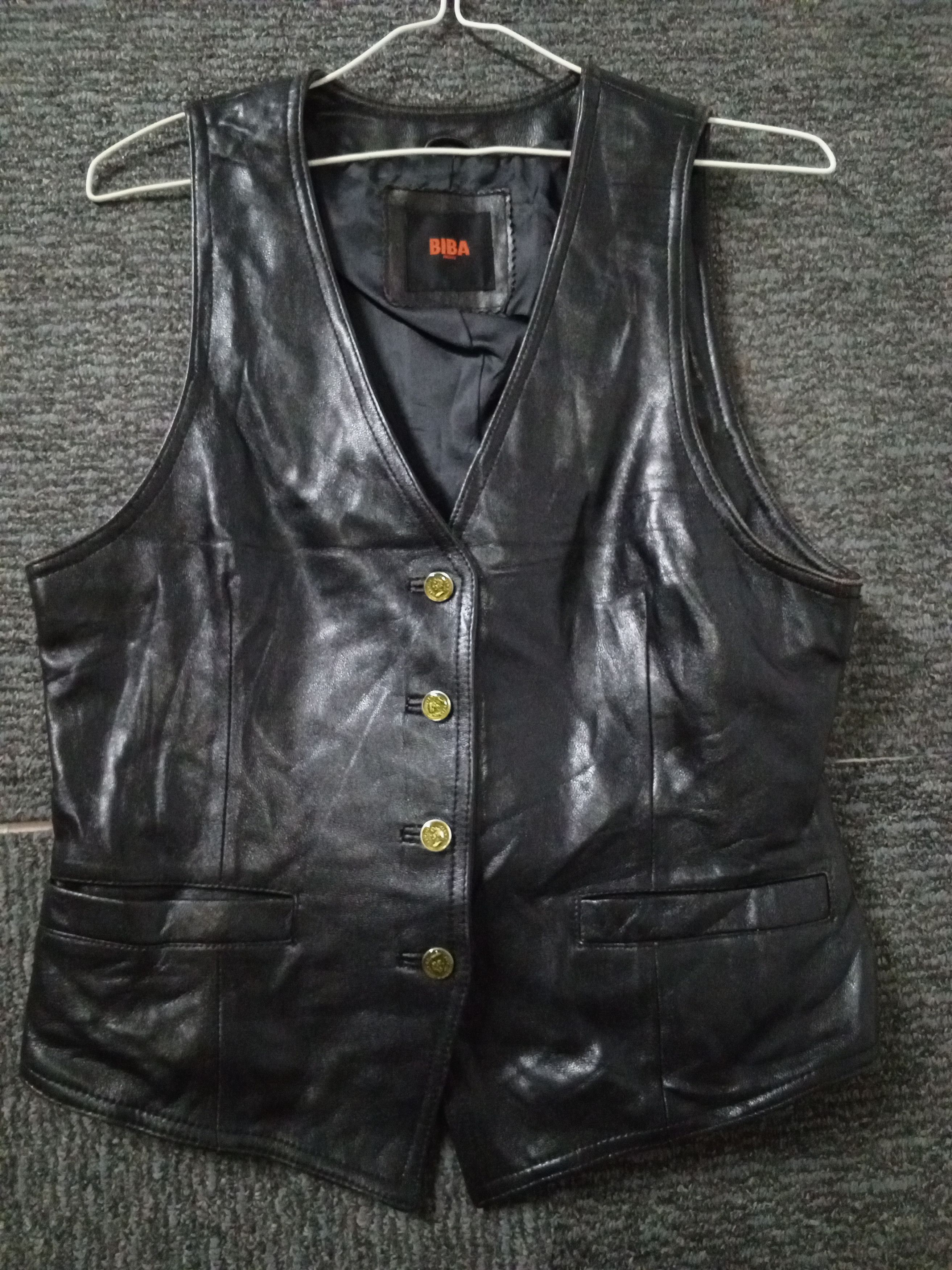 Japanese Brand BIBA VEST LEATHER Size XXS / US 00 / IT 34 - 1 Thumbnail