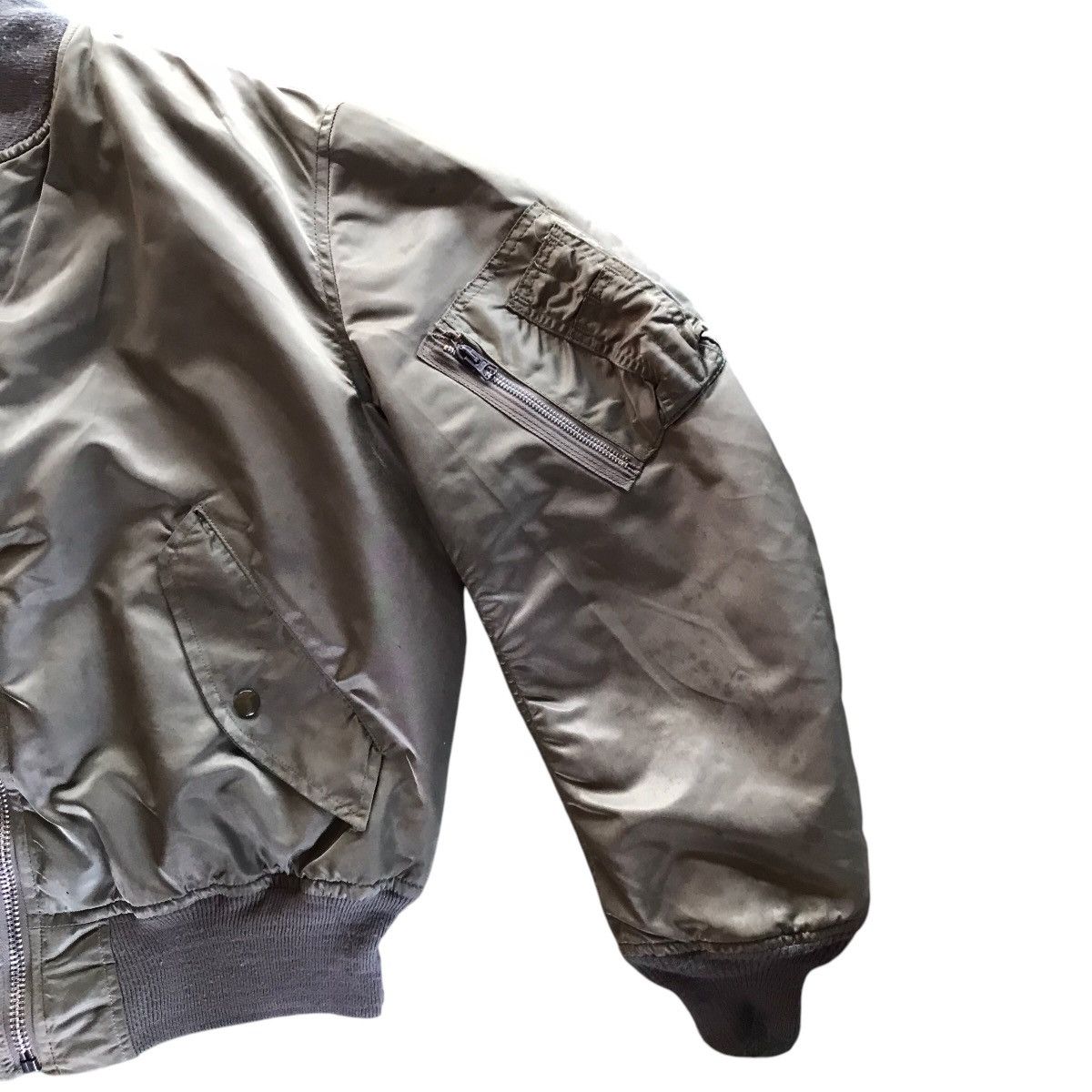 Schott Rare Vintage Schott MA 1 Flight Bomber Jacket Size US L / EU 52-54 / 3 - 3 Thumbnail