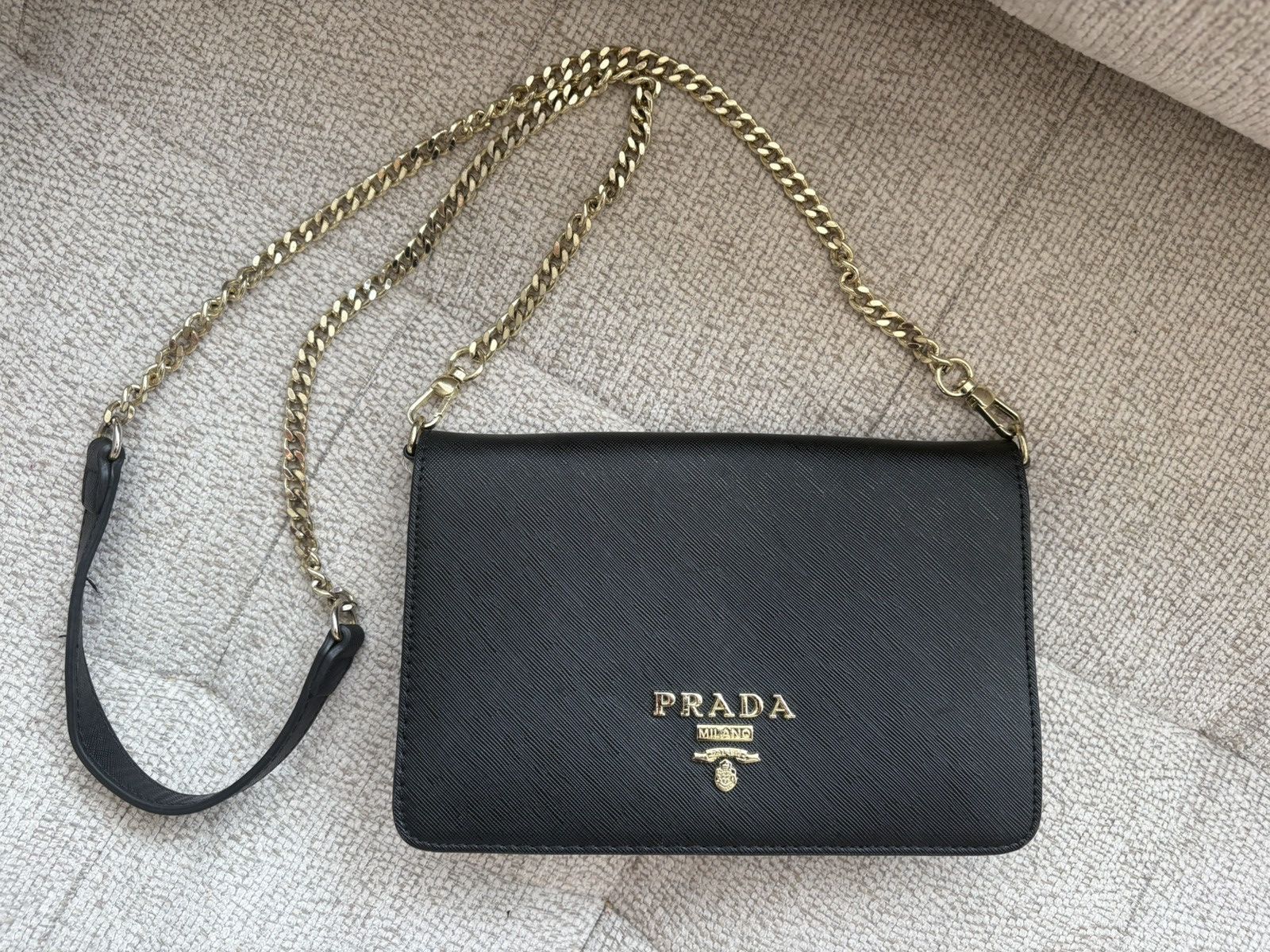 Prada Prada Saffiano Leather Pattina Size ONE SIZE - 1 Thumbnail