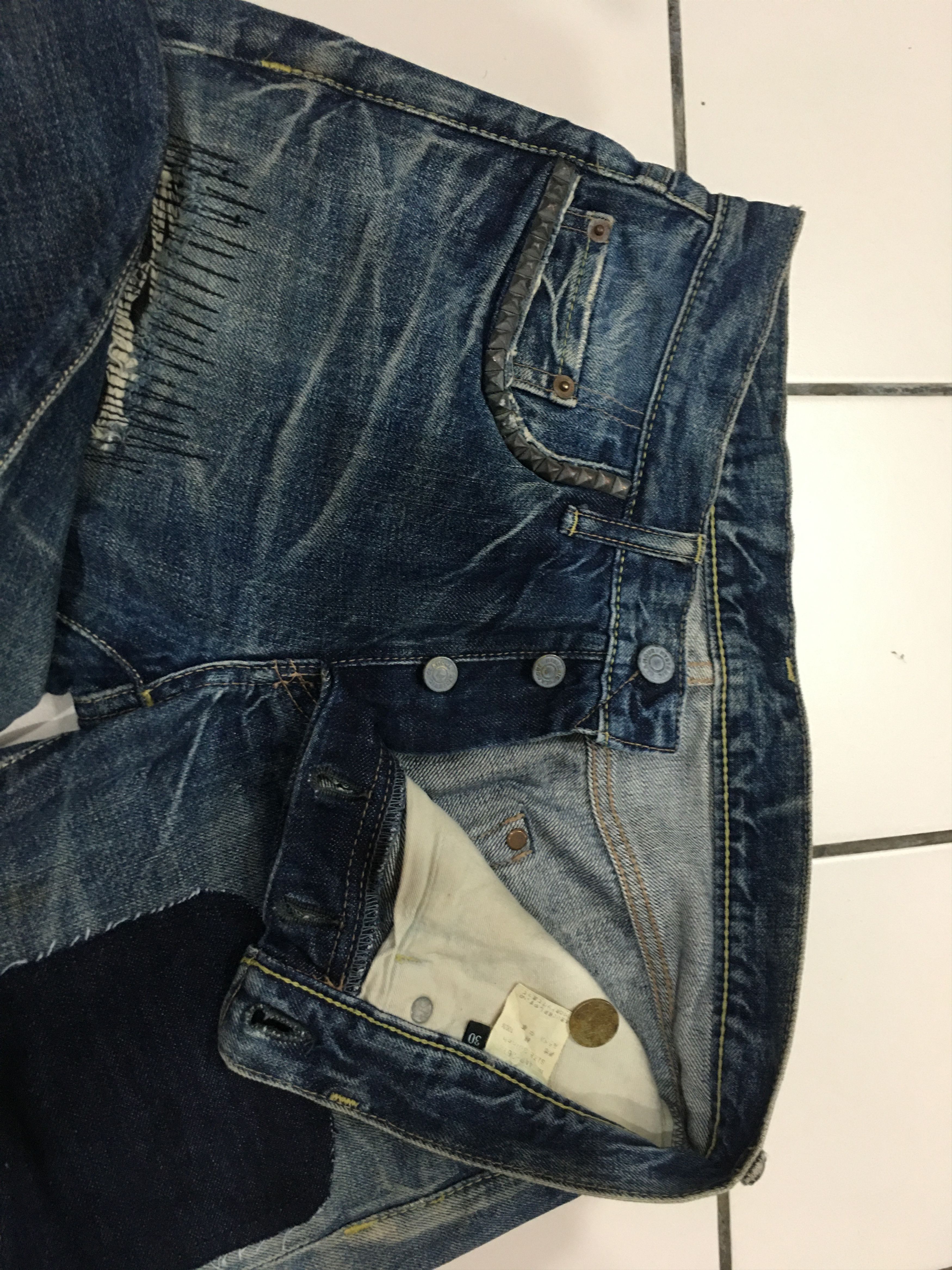 Hysteric Glamour 🔥hysteric glamour punk patcwork Size US 31 - 5 Thumbnail