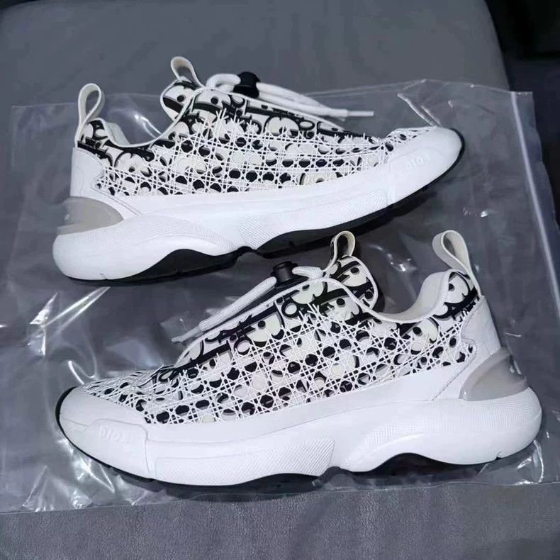 Dior Dior Dior B24 White Black Printed Sneakers-2507 Size US 8 / EU 41 - 5 Thumbnail