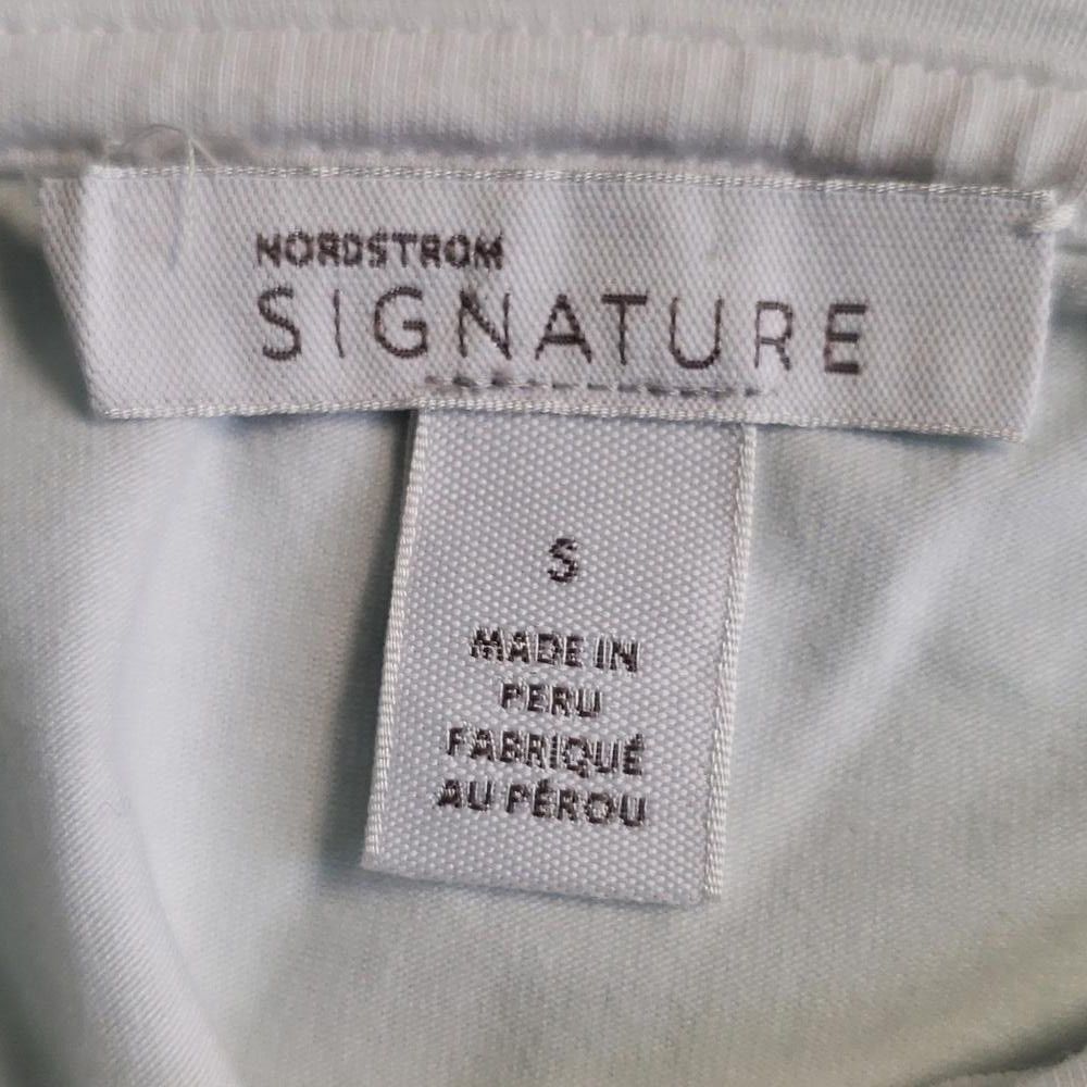 Designer CT735 Nordstrom Signature White Short Sleeve T-shirt S Size S / US 4 / IT 40 - 3 Thumbnail