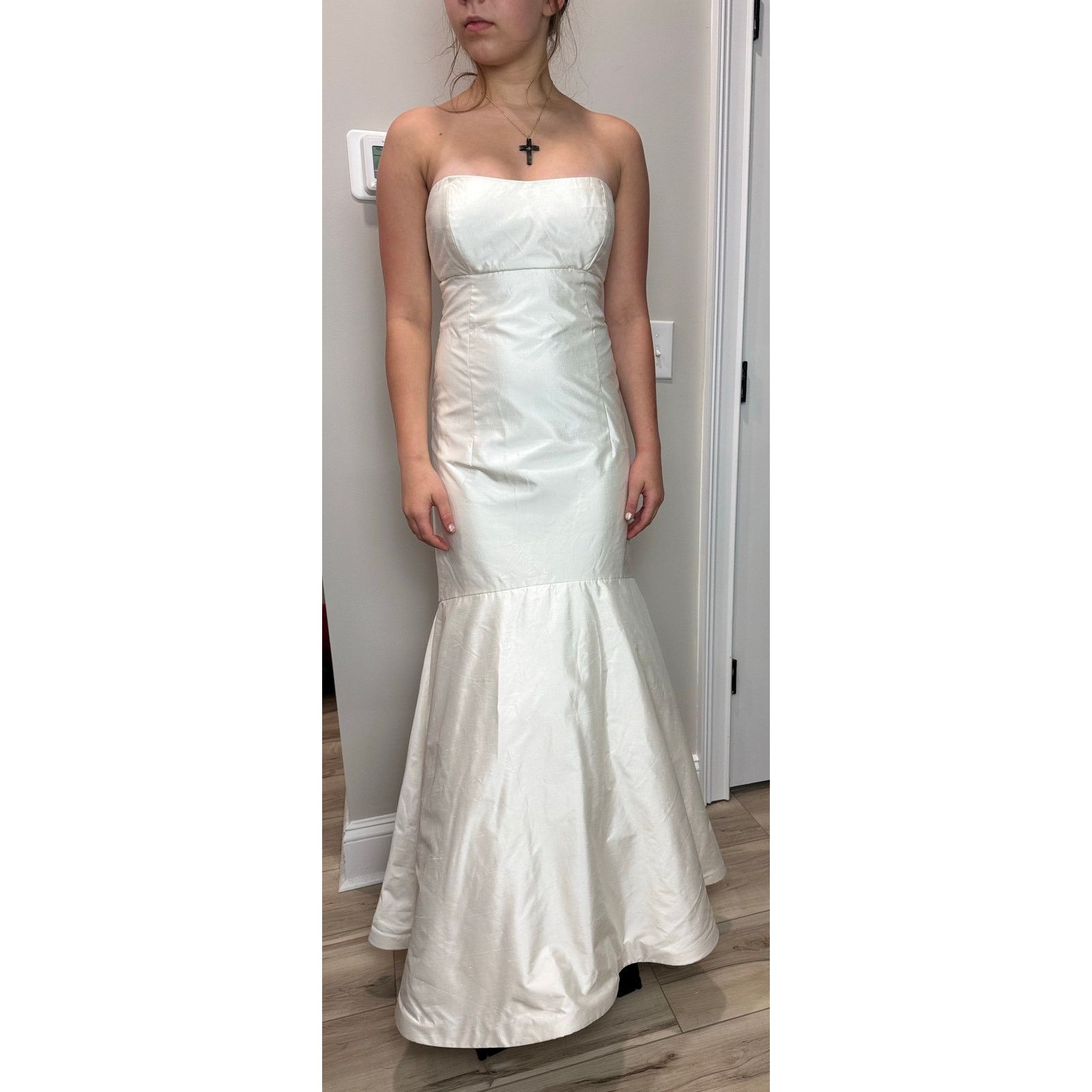 Other Jenny Yoo Wedding Dress Fit Flare 100% Silk Strapless 2 Size XS / US 0-2 / IT 36-38 - 1 Thumbnail